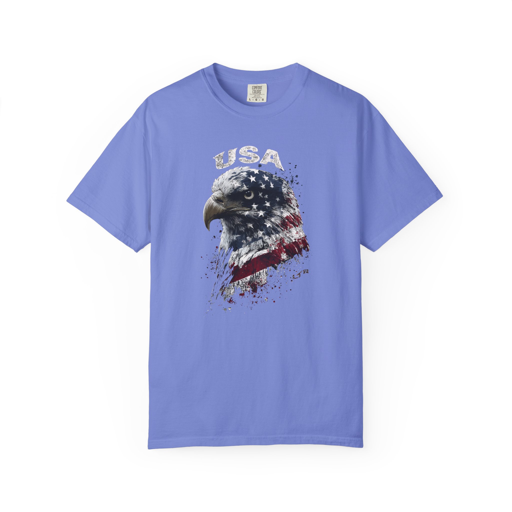 USA Eagle T-Shirt | American Flag Bald Eagle Patriotic Streetwear Tee - Image 7