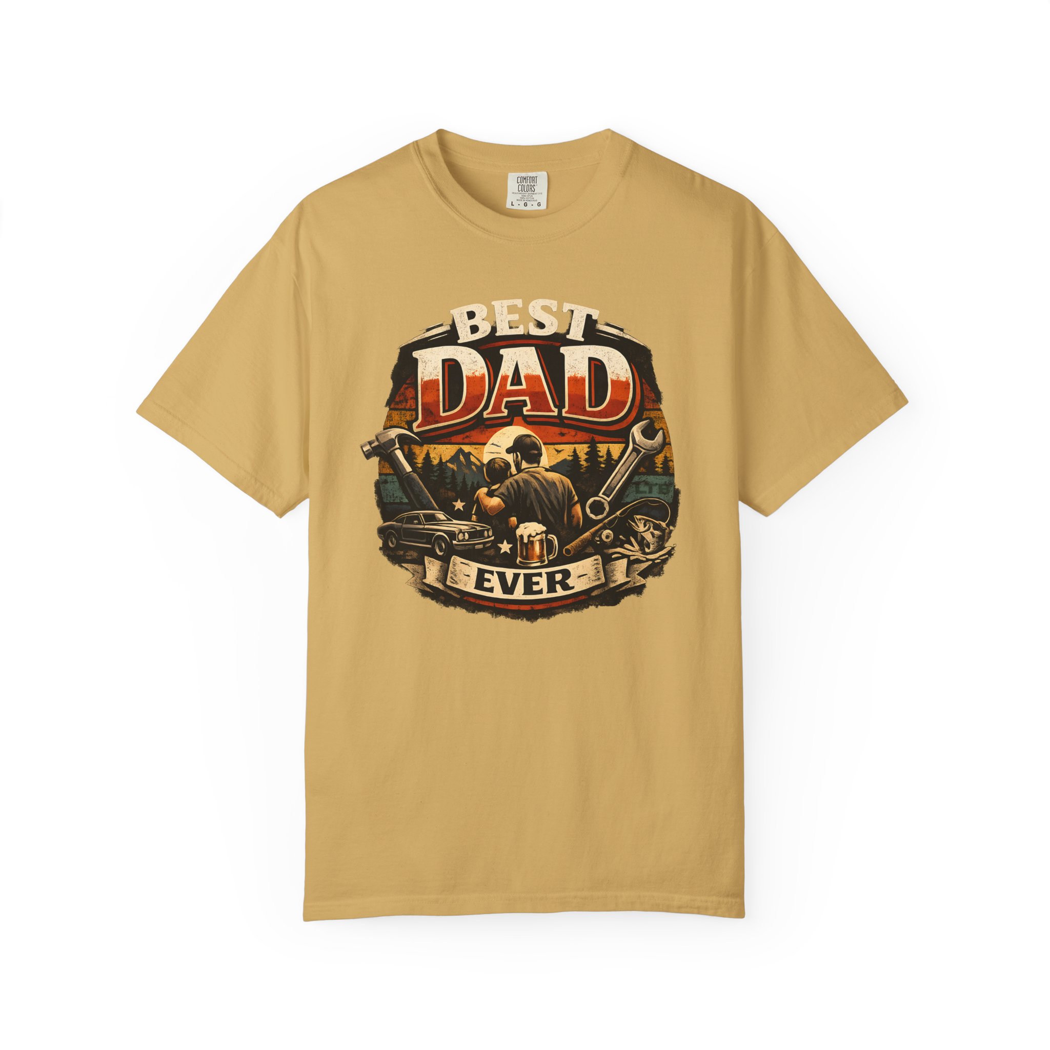 Best Dad Ever T-Shirt | Mechanic Tools, Car & Outdoors Father's Day Tee - Image 12