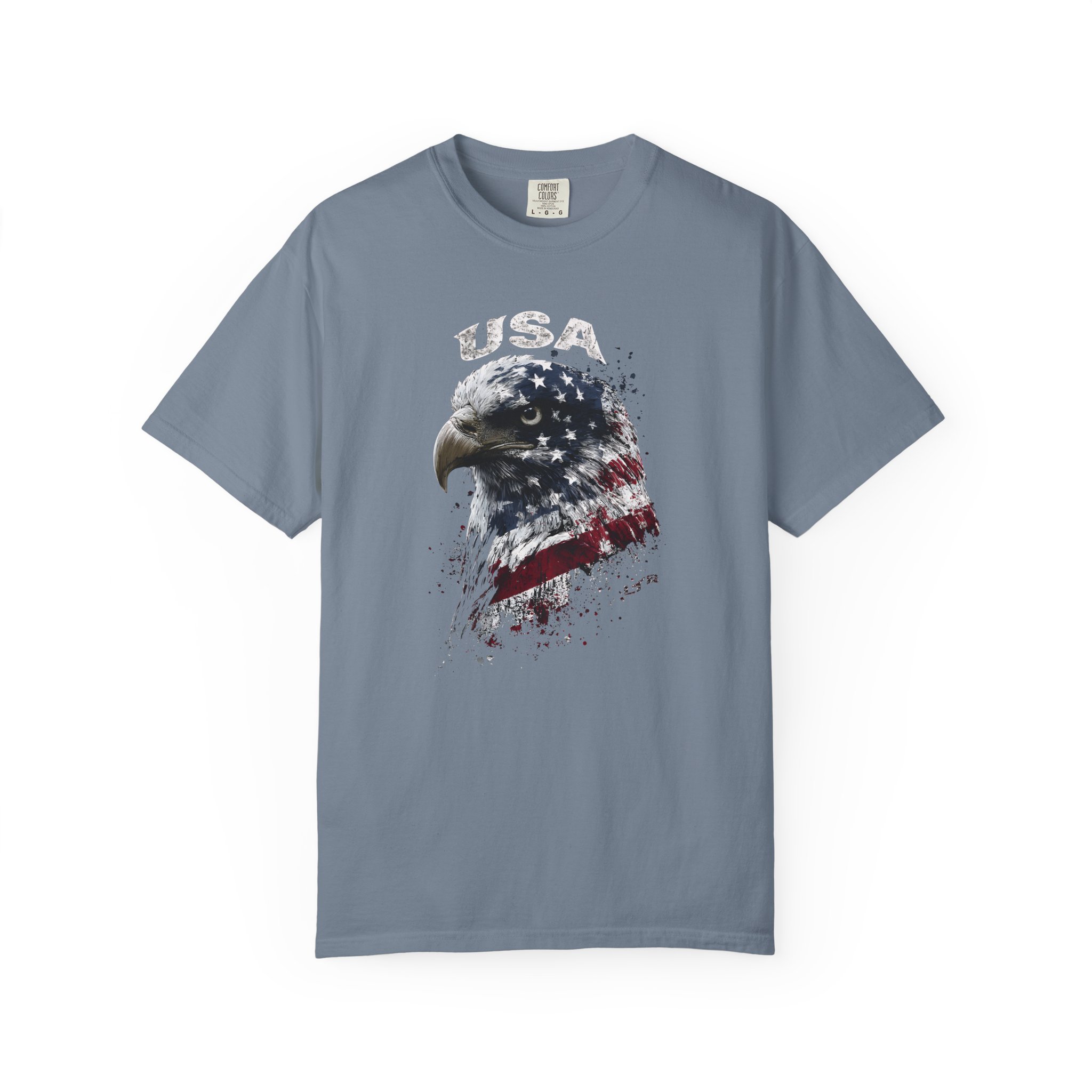 USA Eagle T-Shirt | American Flag Bald Eagle Patriotic Streetwear Tee - Image 8