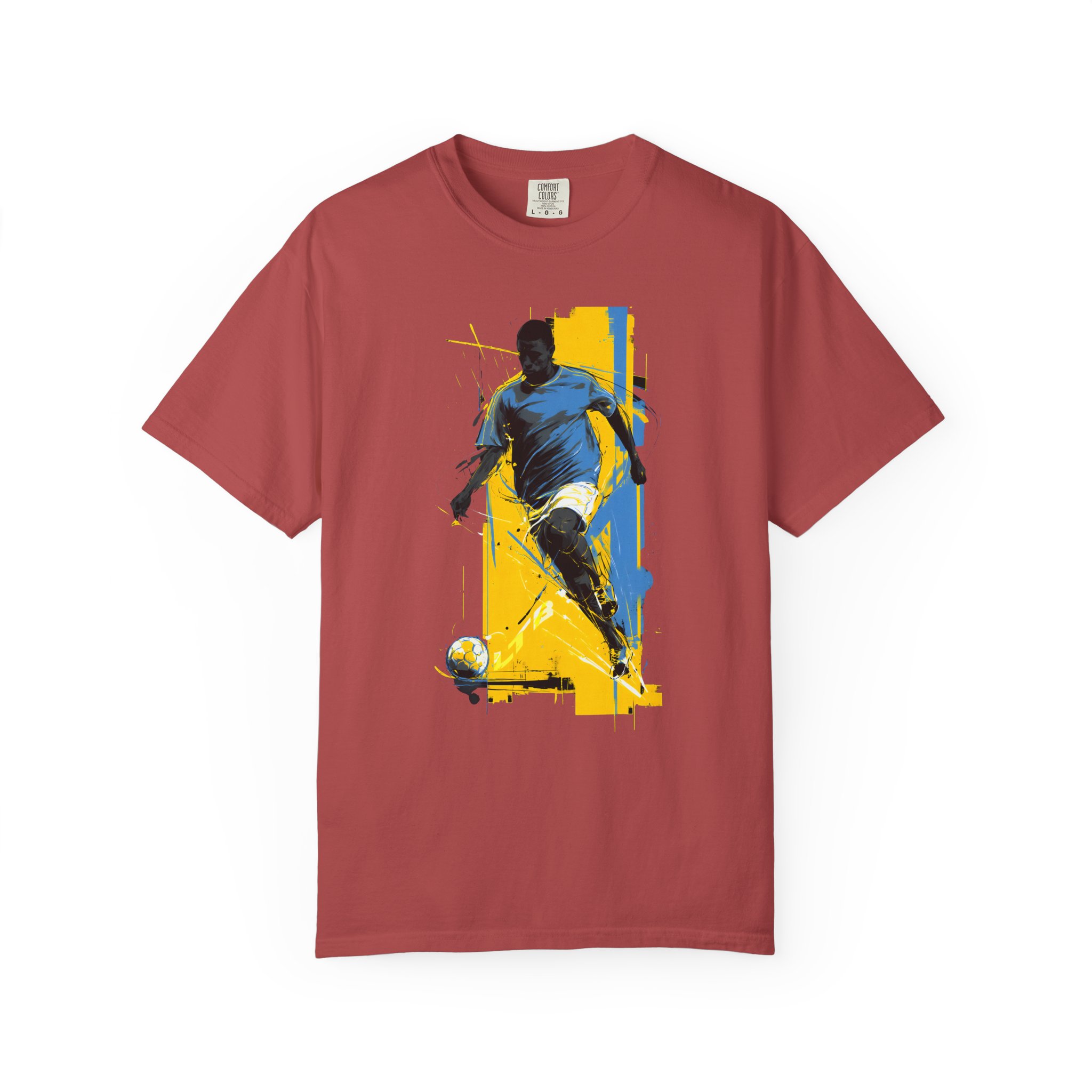 Soccer Player Art T-Shirt | Dynamic Football Graphic Streetwear Tee - Image 14