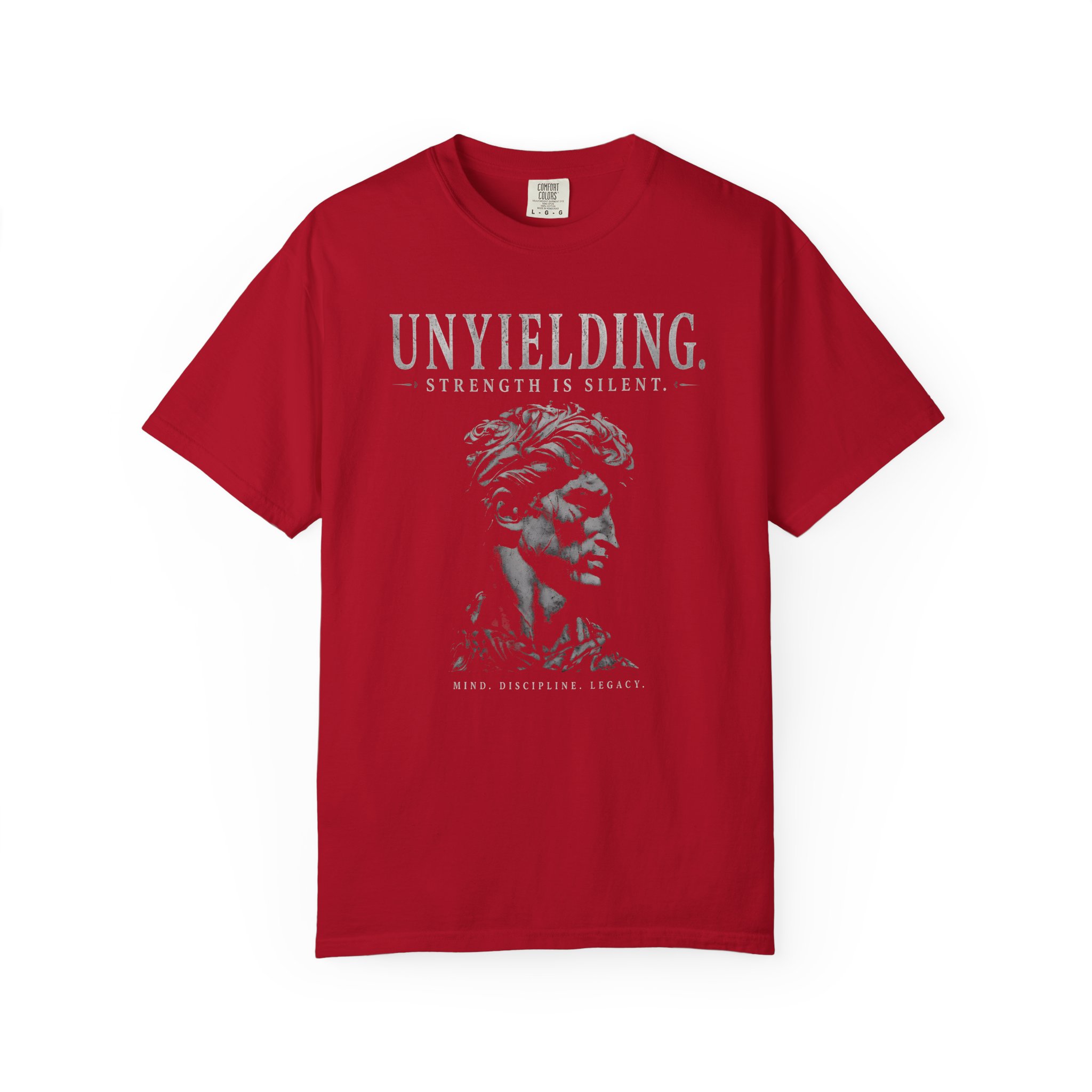 Greek Roman Stoic Warrior Unyielding T-Shirt | Mind Discipline Legacy Tee - Image 6