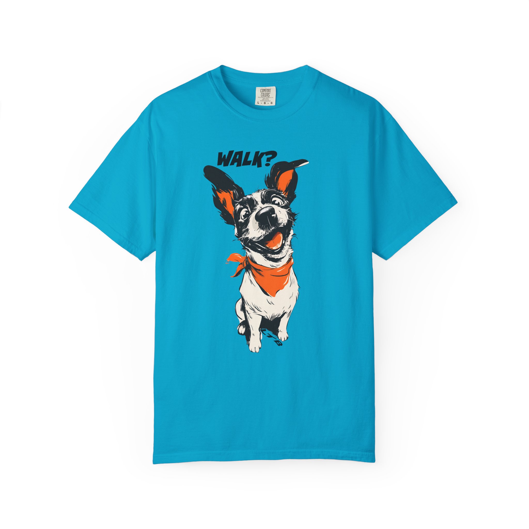 Walk? Dog Graphic T-Shirt | Playful Pup Expression Funny Pet Lover Tee - Image 9