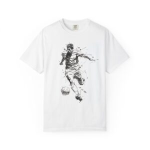 Soccer Player T-Shirt | Football Athletic Motion Art Streetwear Tee