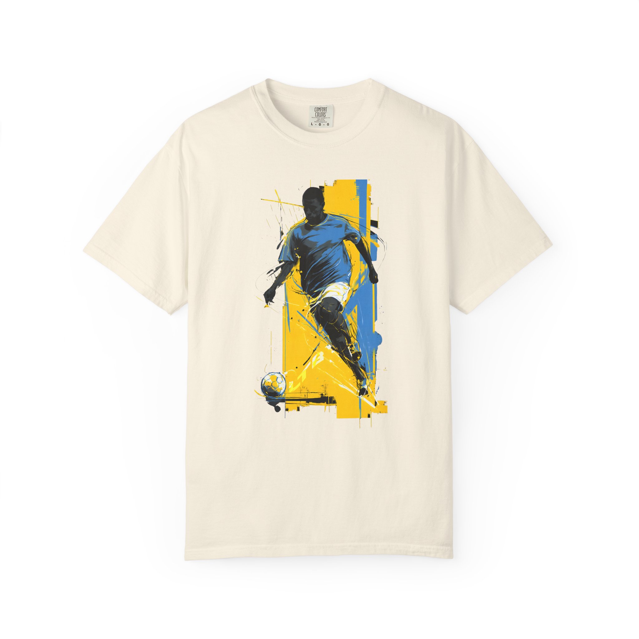 Soccer Player Art T-Shirt | Dynamic Football Graphic Streetwear Tee - Image 3