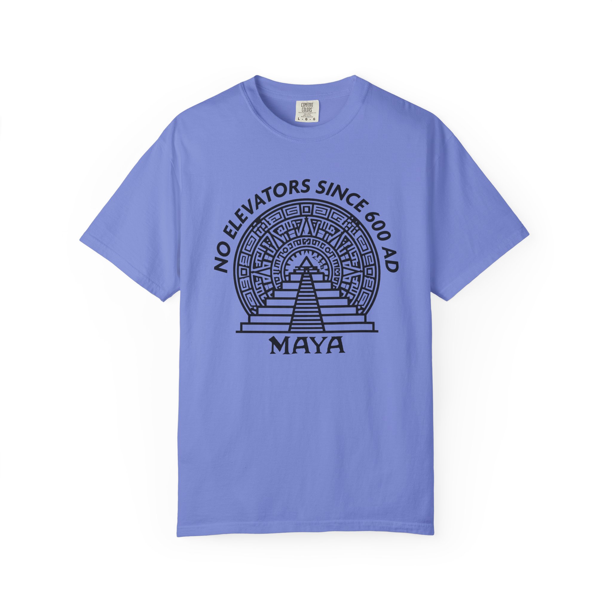 Maya Pyramid T-Shirt | No Elevators Since 600 AD Funny History Tee - Image 10