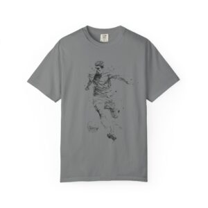 Soccer Player T-Shirt | Football Motion Art Athletic Tee in Multiple Colors