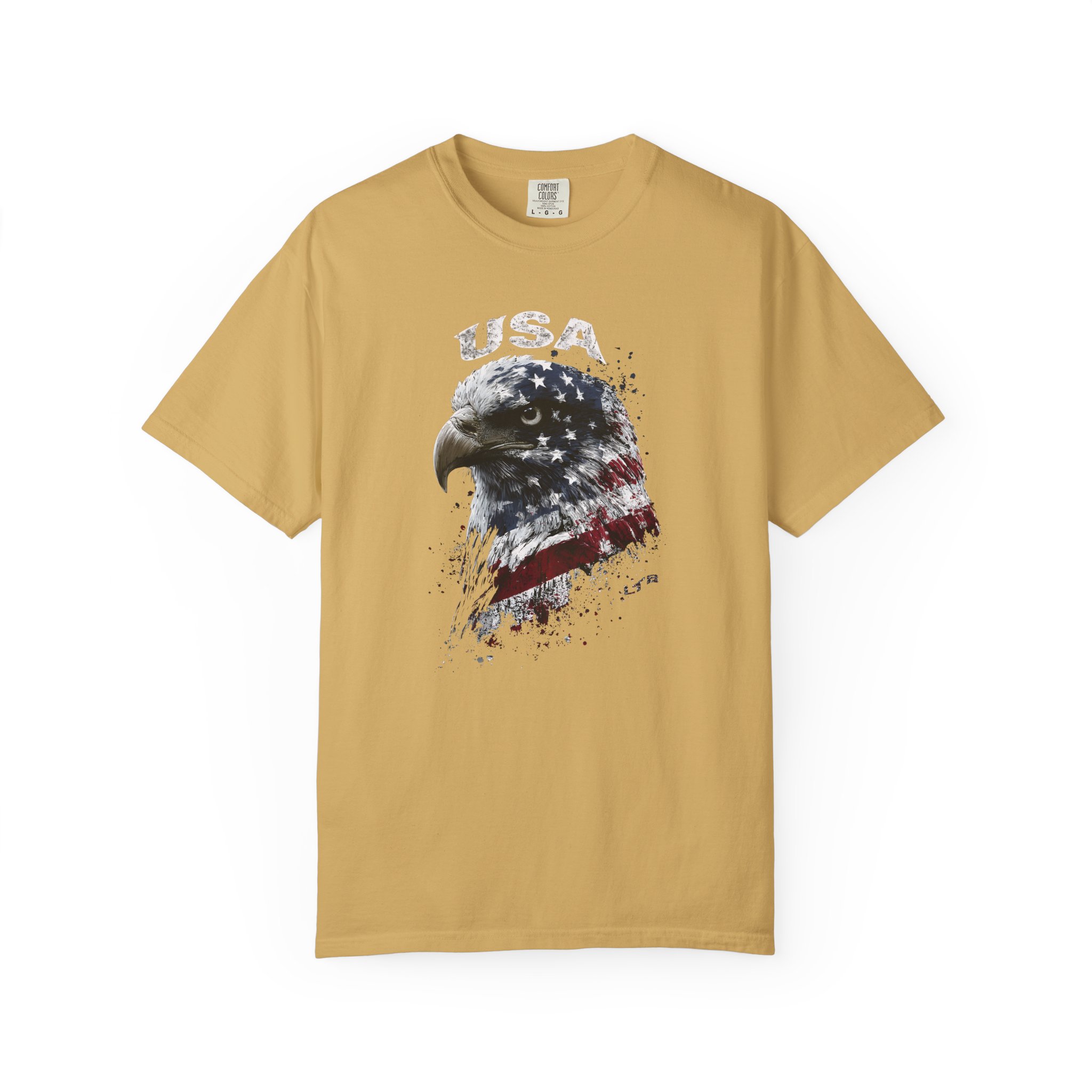 USA Eagle T-Shirt | American Flag Bald Eagle Patriotic Streetwear Tee - Image 3