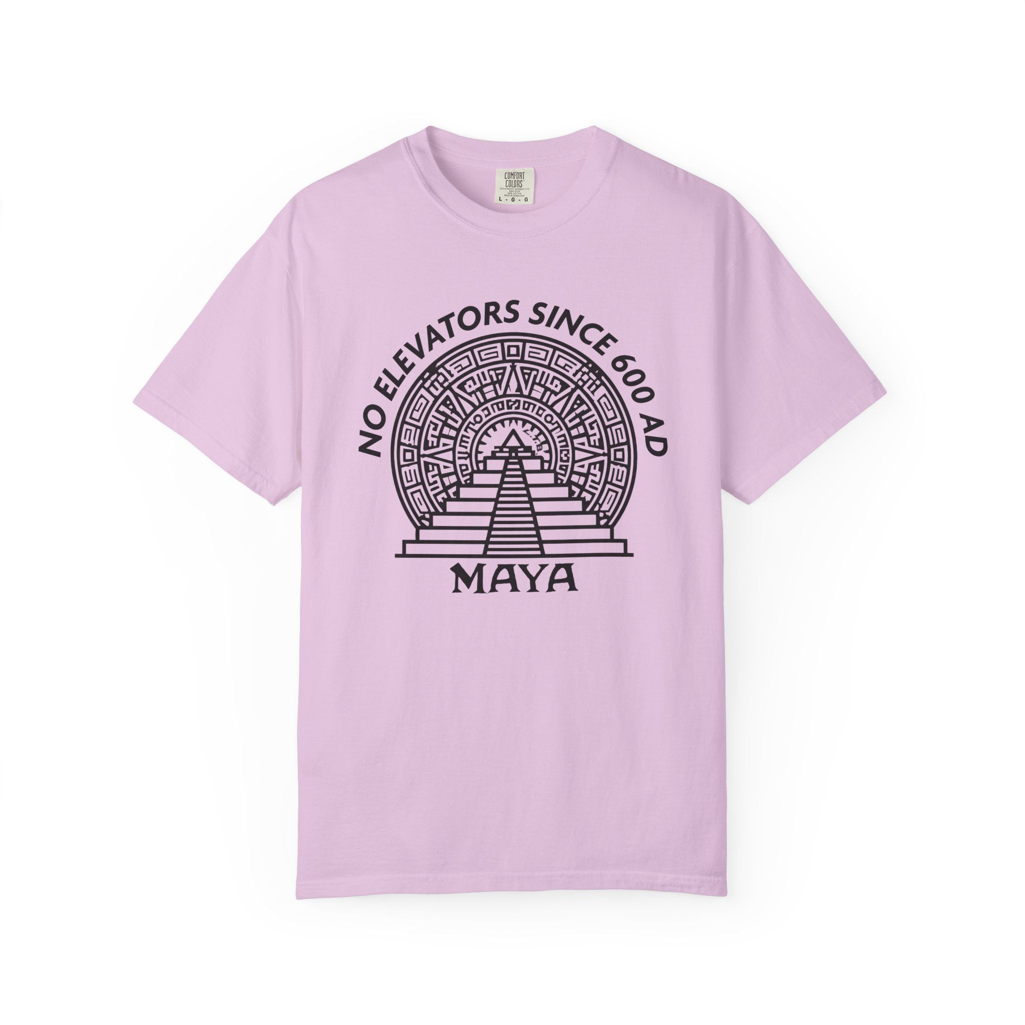 Maya Pyramid T-Shirt | No Elevators Since 600 AD Funny History Tee - Image 12