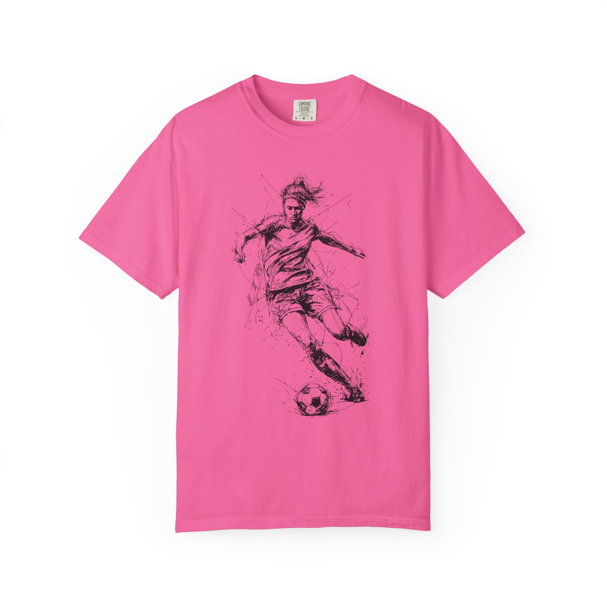 Women’s Soccer T-Shirt | Dynamic Running Motion Female Athlete Tee - Image 14