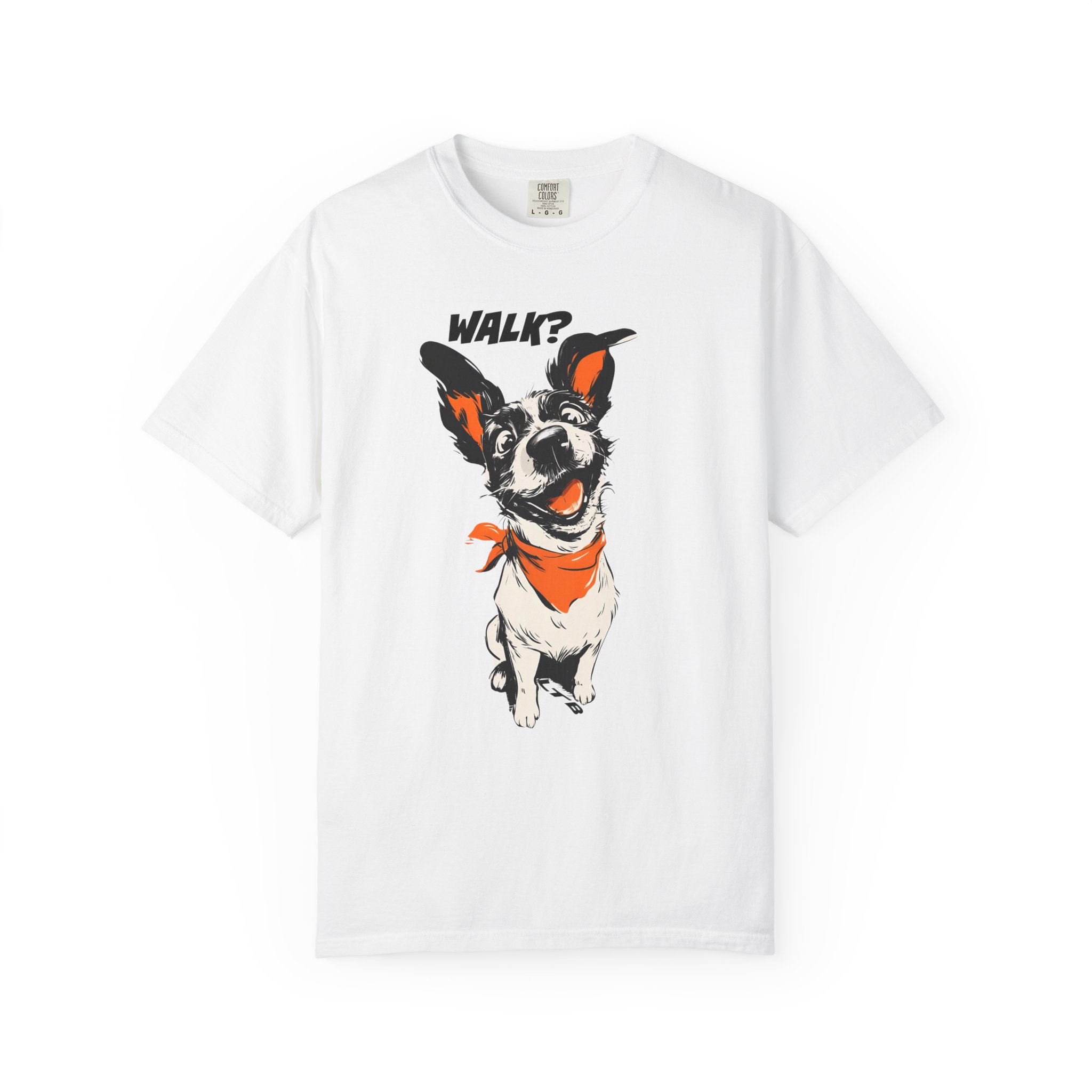 Walk? Dog Graphic T-Shirt | Playful Pup Expression Funny Pet Lover Tee
