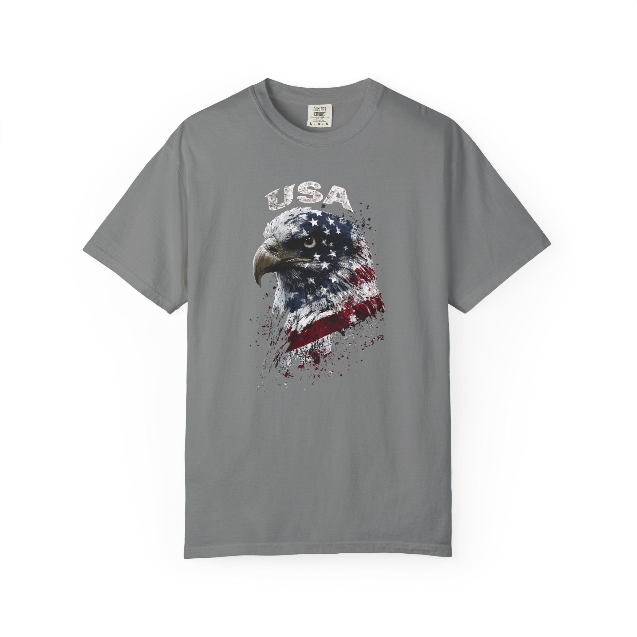 USA Eagle T-Shirt | American Flag Bald Eagle Patriotic Streetwear Tee - Image 4