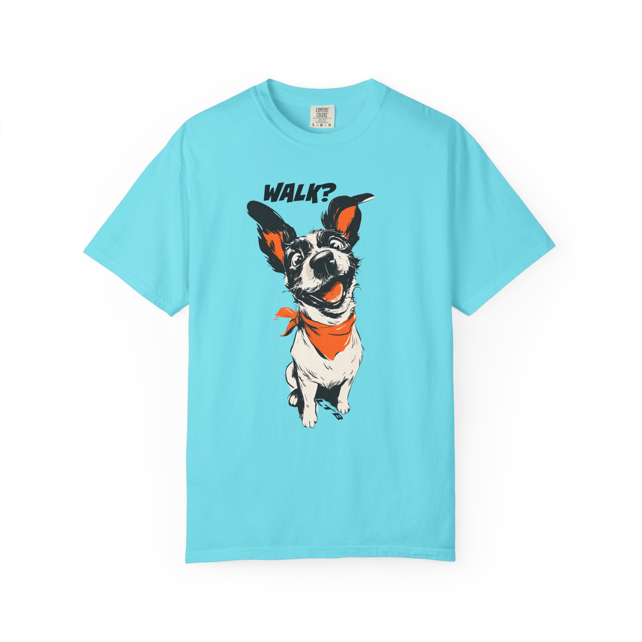 Walk? Dog Graphic T-Shirt | Playful Pup Expression Funny Pet Lover Tee - Image 8