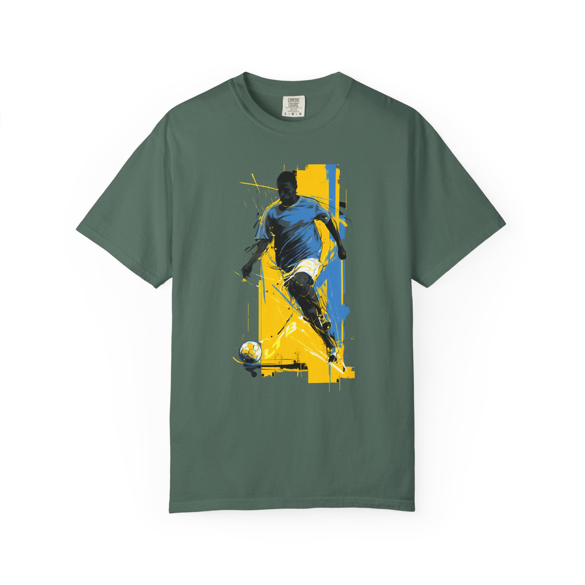Soccer Player Art T-Shirt | Dynamic Football Graphic Streetwear Tee - Image 5