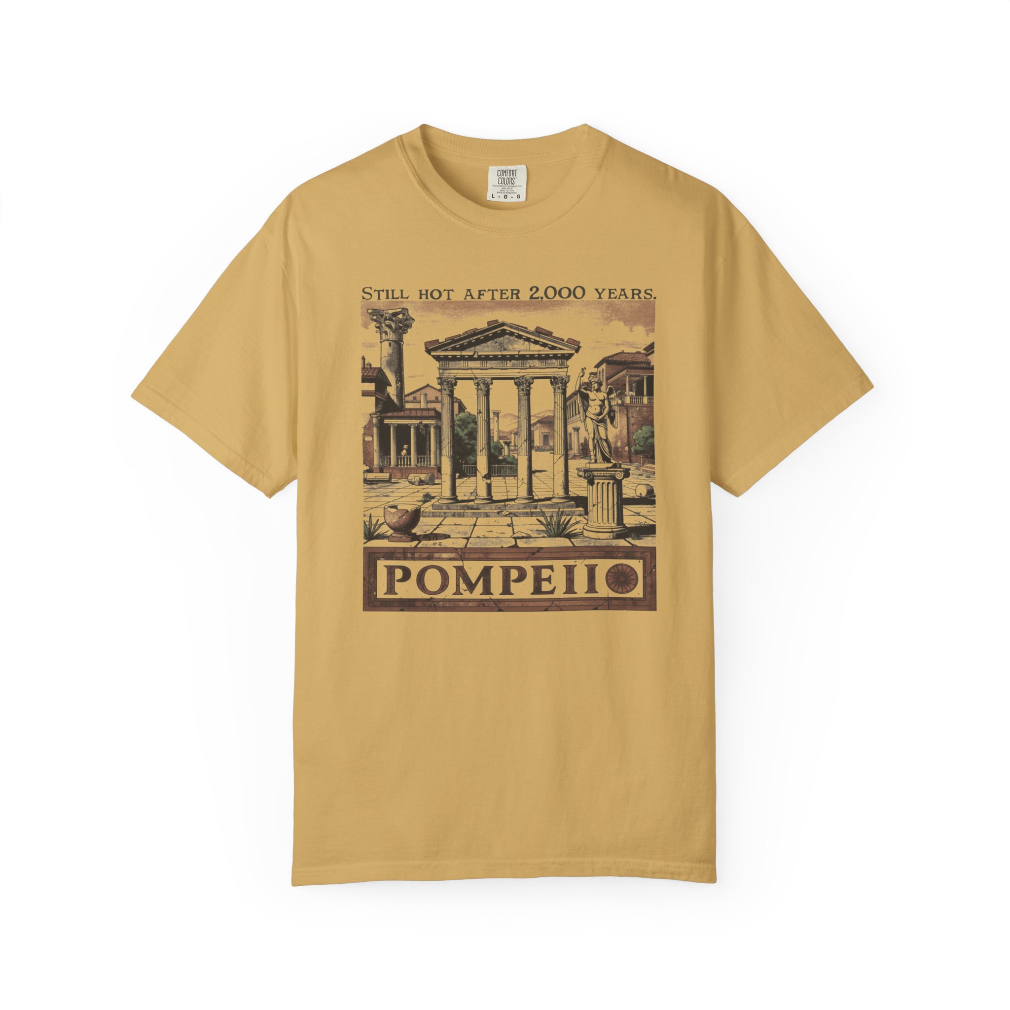 Pompeii T-Shirt | Still Hot After 2,000 Years Funny History Streetwear Tee - Image 4
