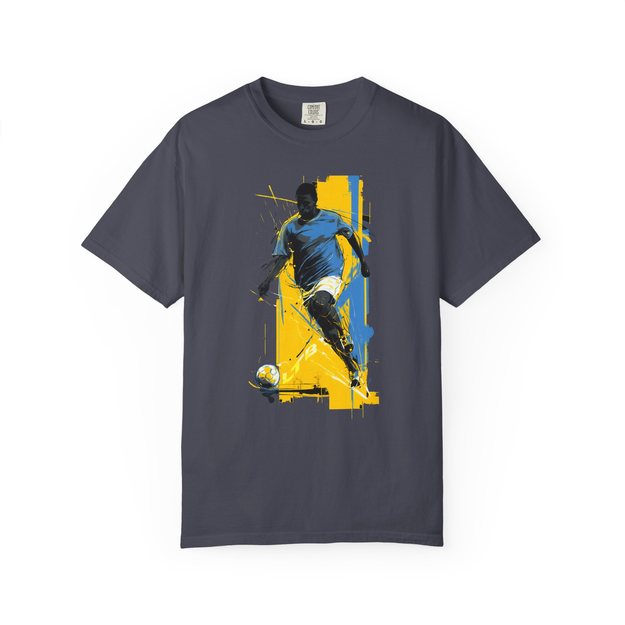 Soccer Player Art T-Shirt | Dynamic Football Graphic Streetwear Tee - Image 11