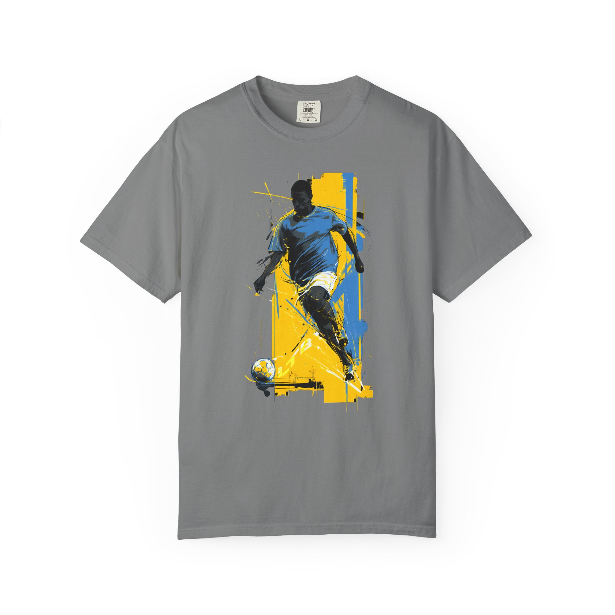 Soccer Player Art T-Shirt | Dynamic Football Graphic Streetwear Tee - Image 4