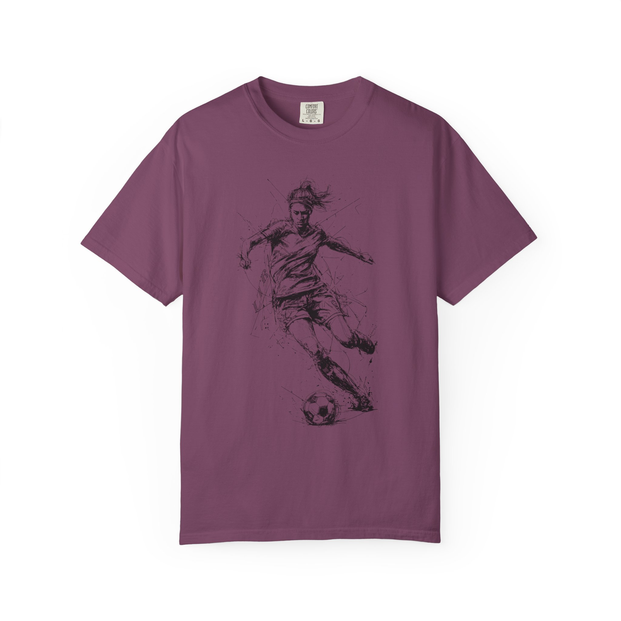 Women’s Soccer T-Shirt | Dynamic Running Motion Female Athlete Tee - Image 15