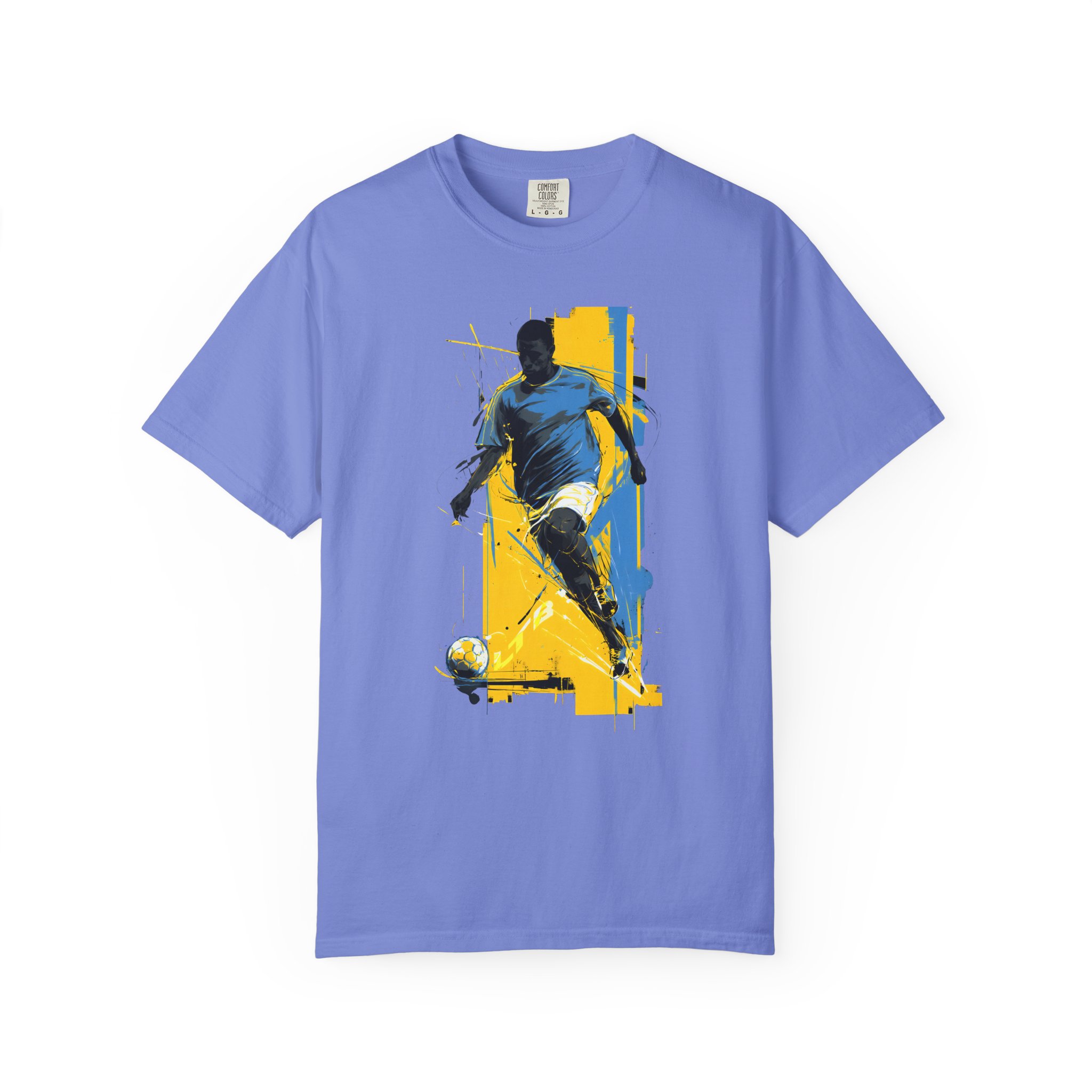 Soccer Player Art T-Shirt | Dynamic Football Graphic Streetwear Tee - Image 7