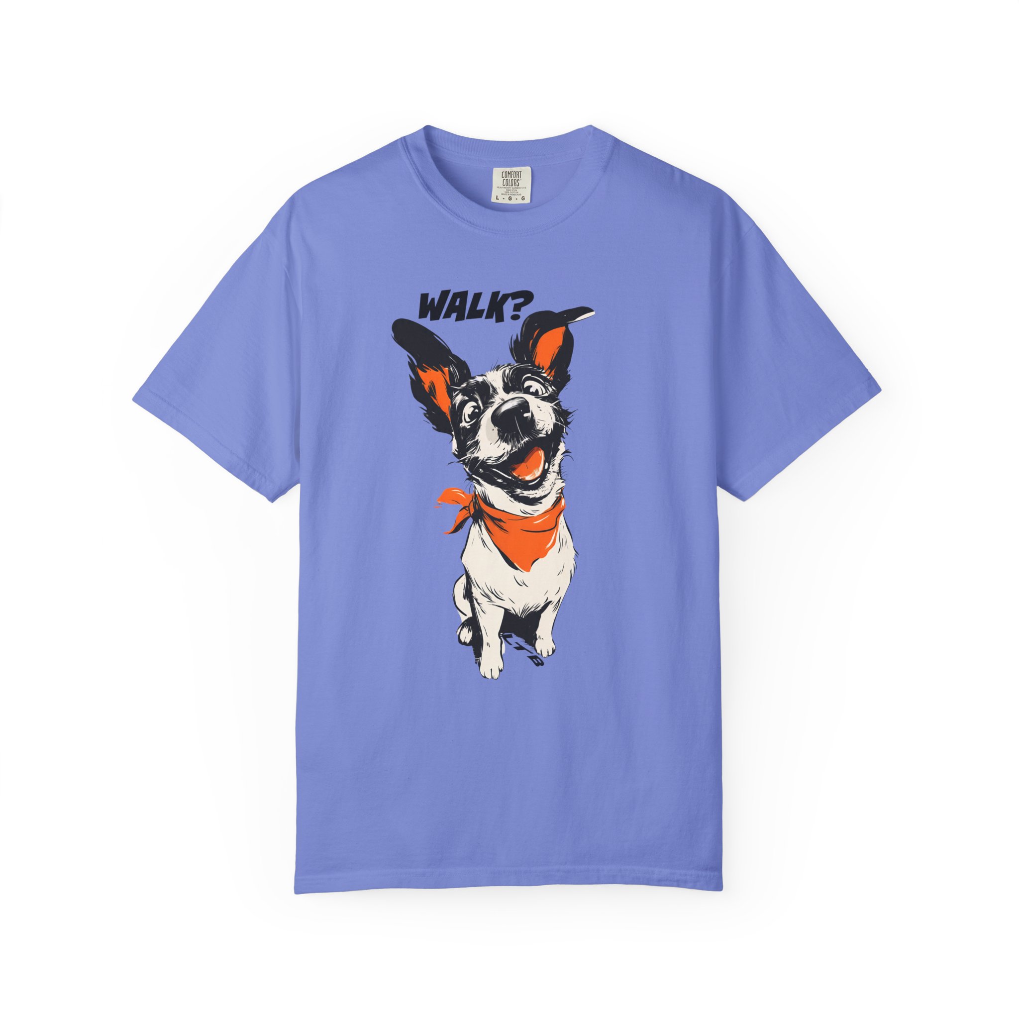 Walk? Dog Graphic T-Shirt | Playful Pup Expression Funny Pet Lover Tee - Image 10