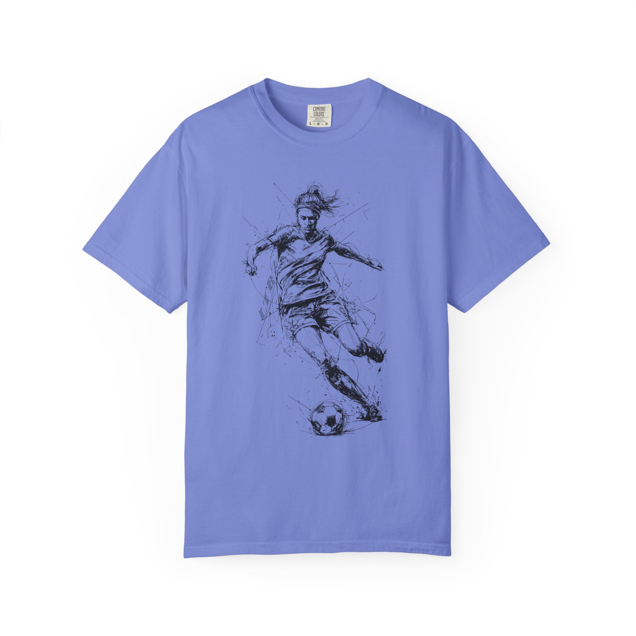 Women’s Soccer T-Shirt | Dynamic Running Motion Female Athlete Tee - Image 10