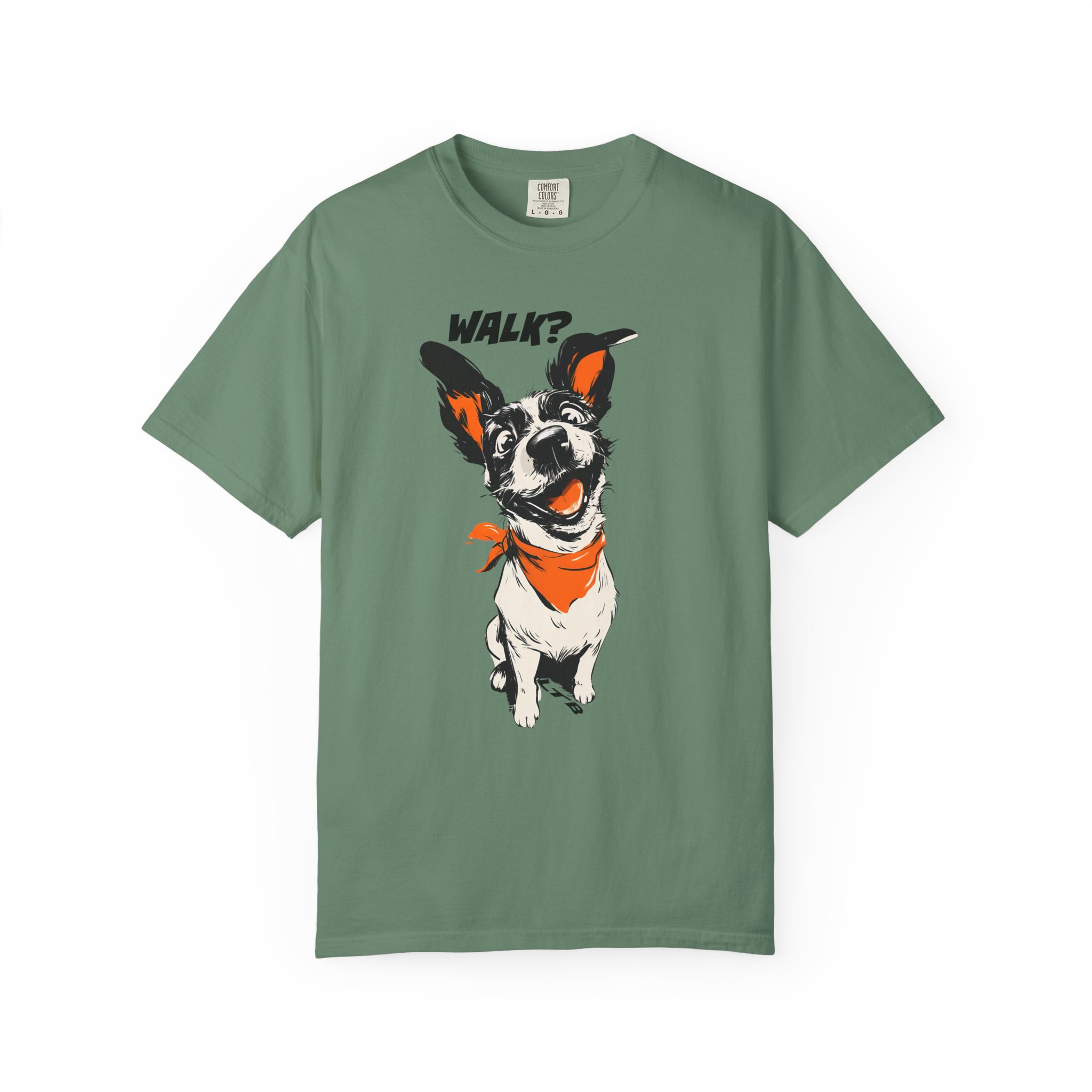 Walk? Dog Graphic T-Shirt | Playful Pup Expression Funny Pet Lover Tee - Image 7