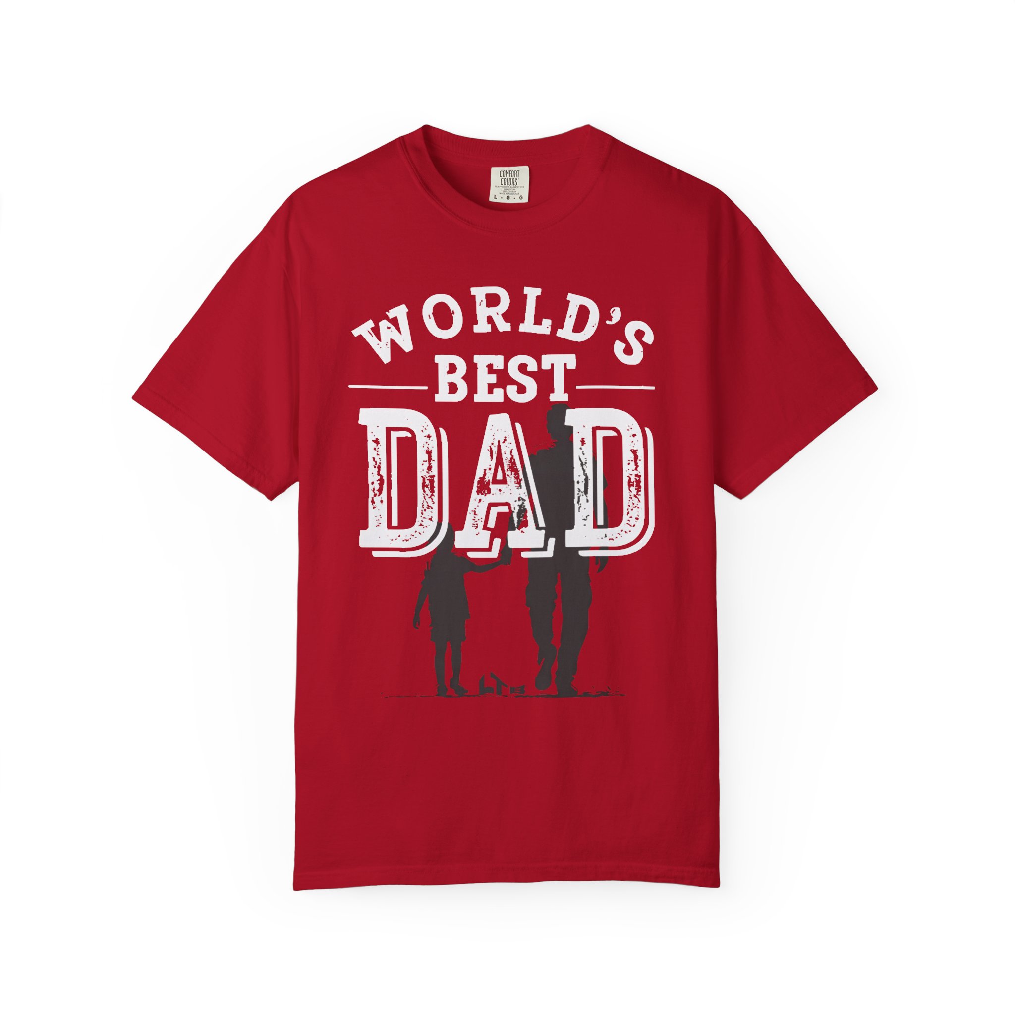 World's Best Dad T-Shirt — Vintage Silhouette Father's Day Tee - Image 2