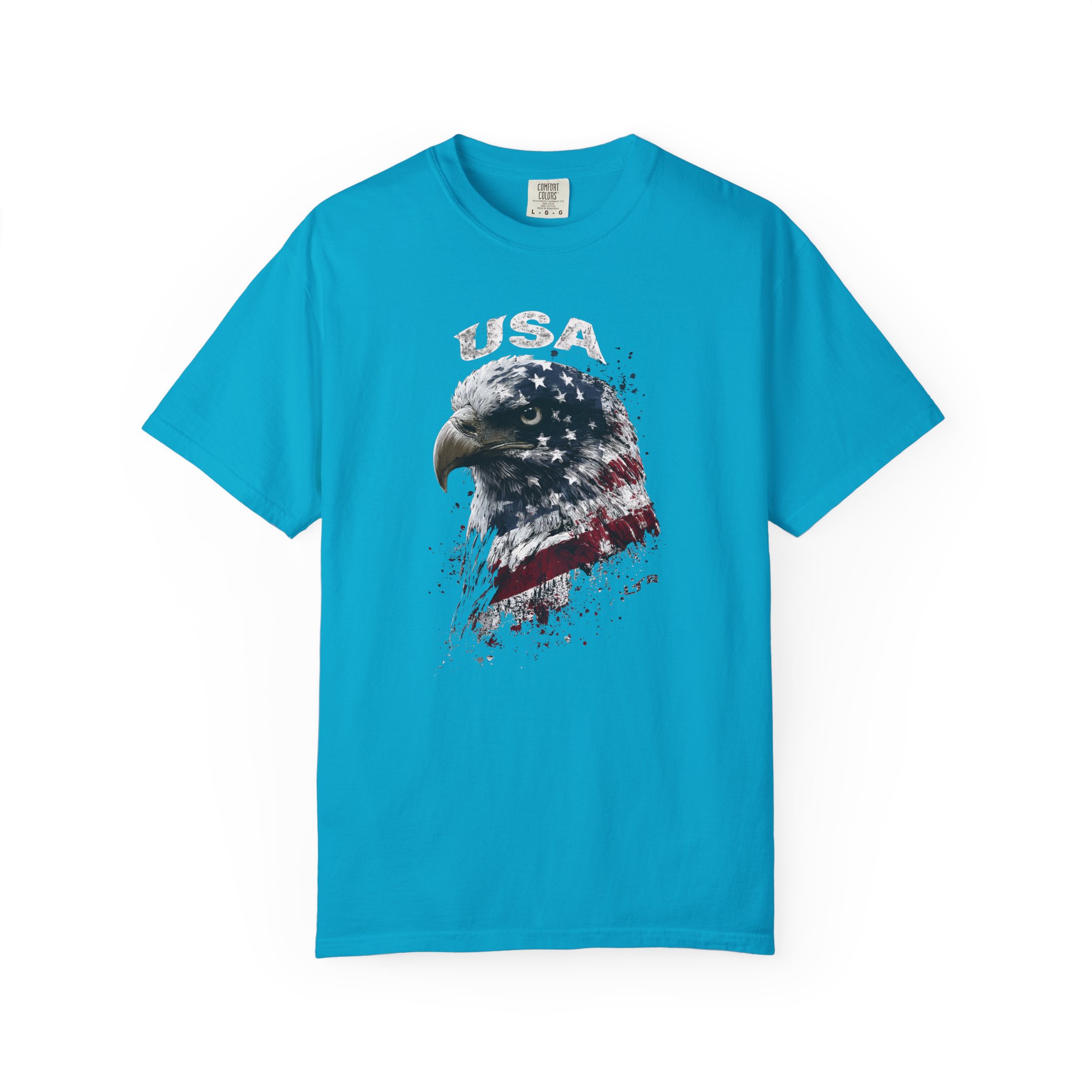 USA Eagle T-Shirt | American Flag Bald Eagle Patriotic Streetwear Tee - Image 6