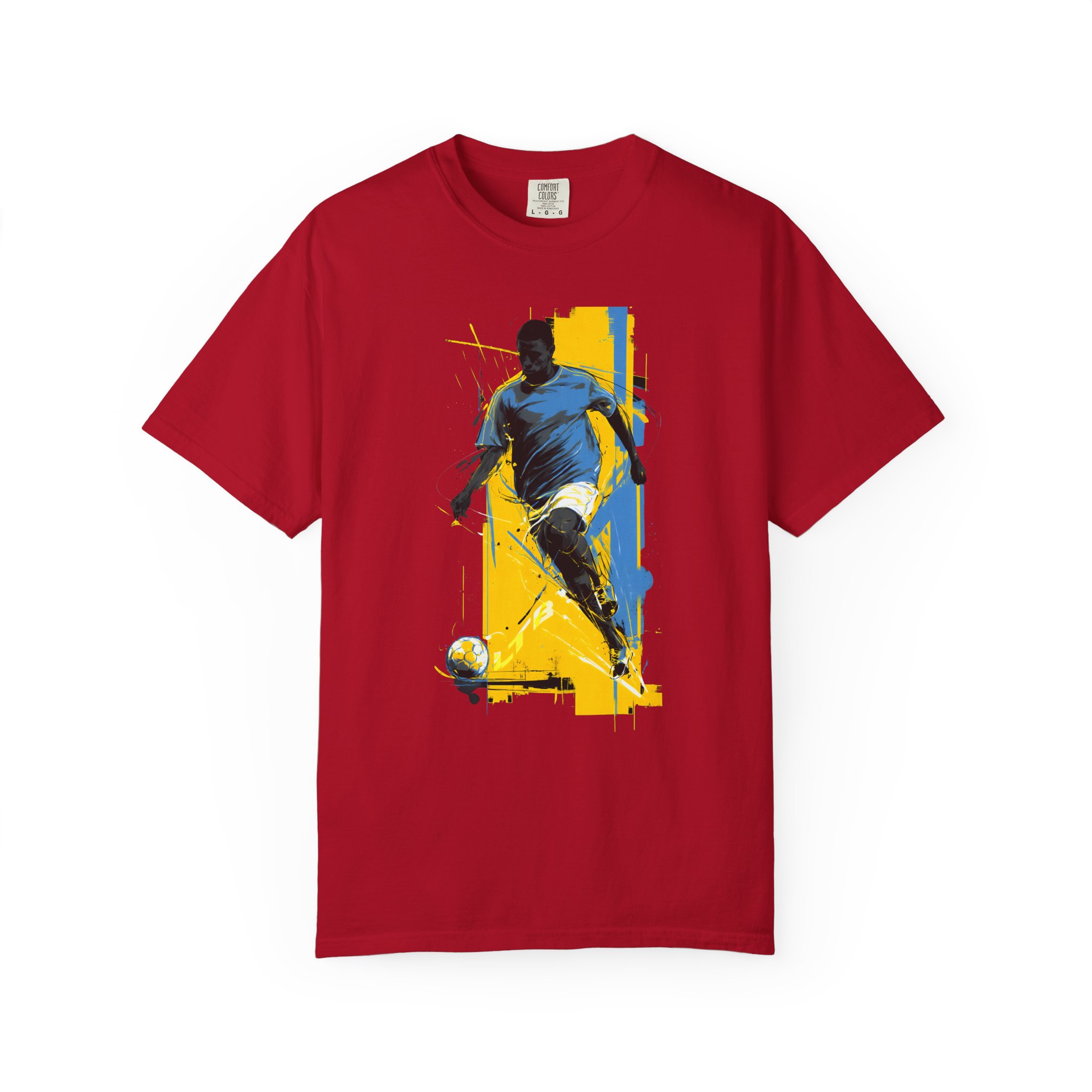 Soccer Player Art T-Shirt | Dynamic Football Graphic Streetwear Tee - Image 15