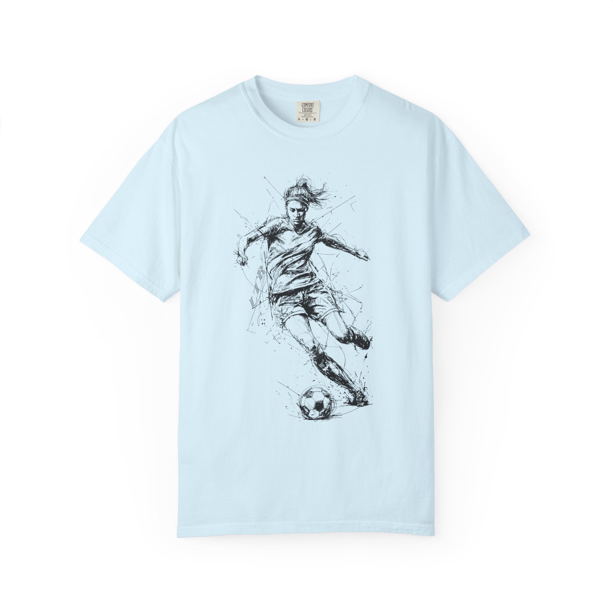 Women’s Soccer T-Shirt | Dynamic Running Motion Female Athlete Tee - Image 9