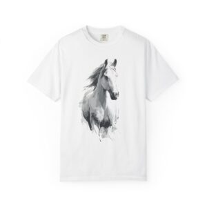 Horse Portrait T-Shirt | Watercolor Wild Spirit Stallion Graphic Streetwear Tee