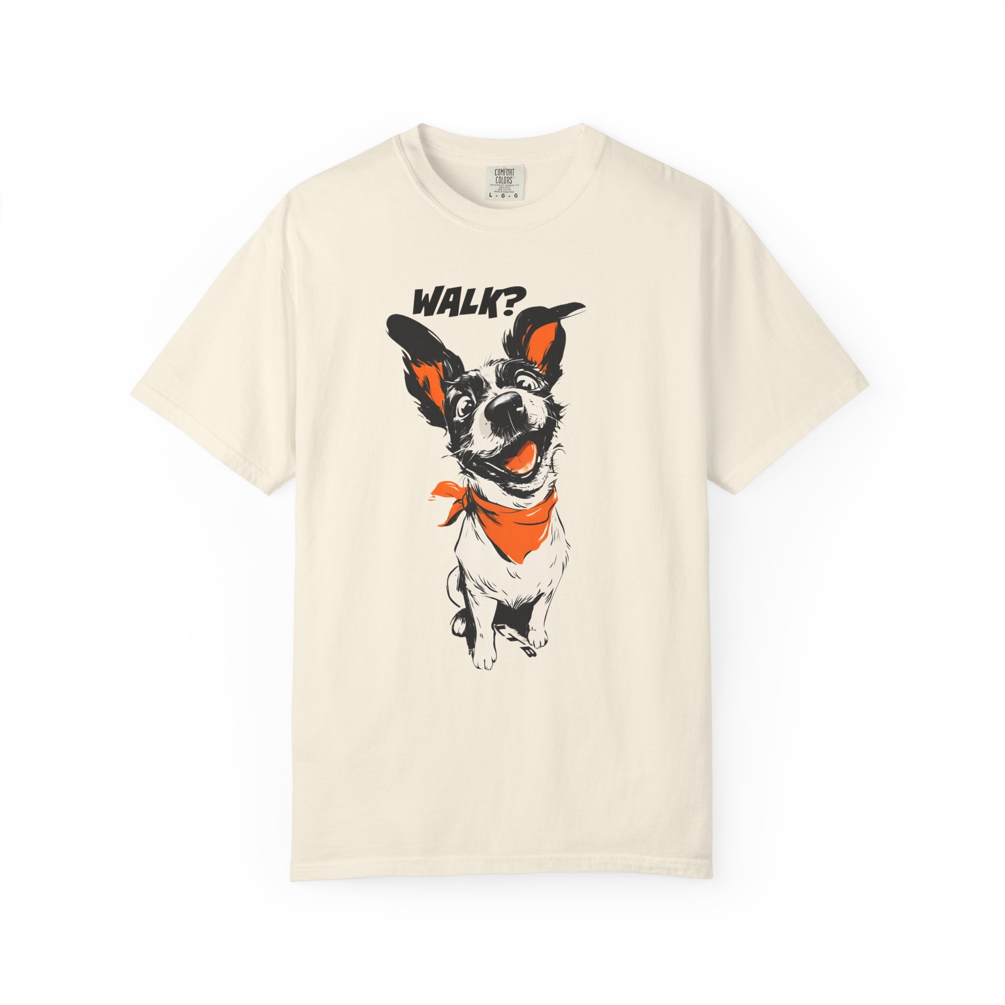 Walk? Dog Graphic T-Shirt | Playful Pup Expression Funny Pet Lover Tee - Image 3