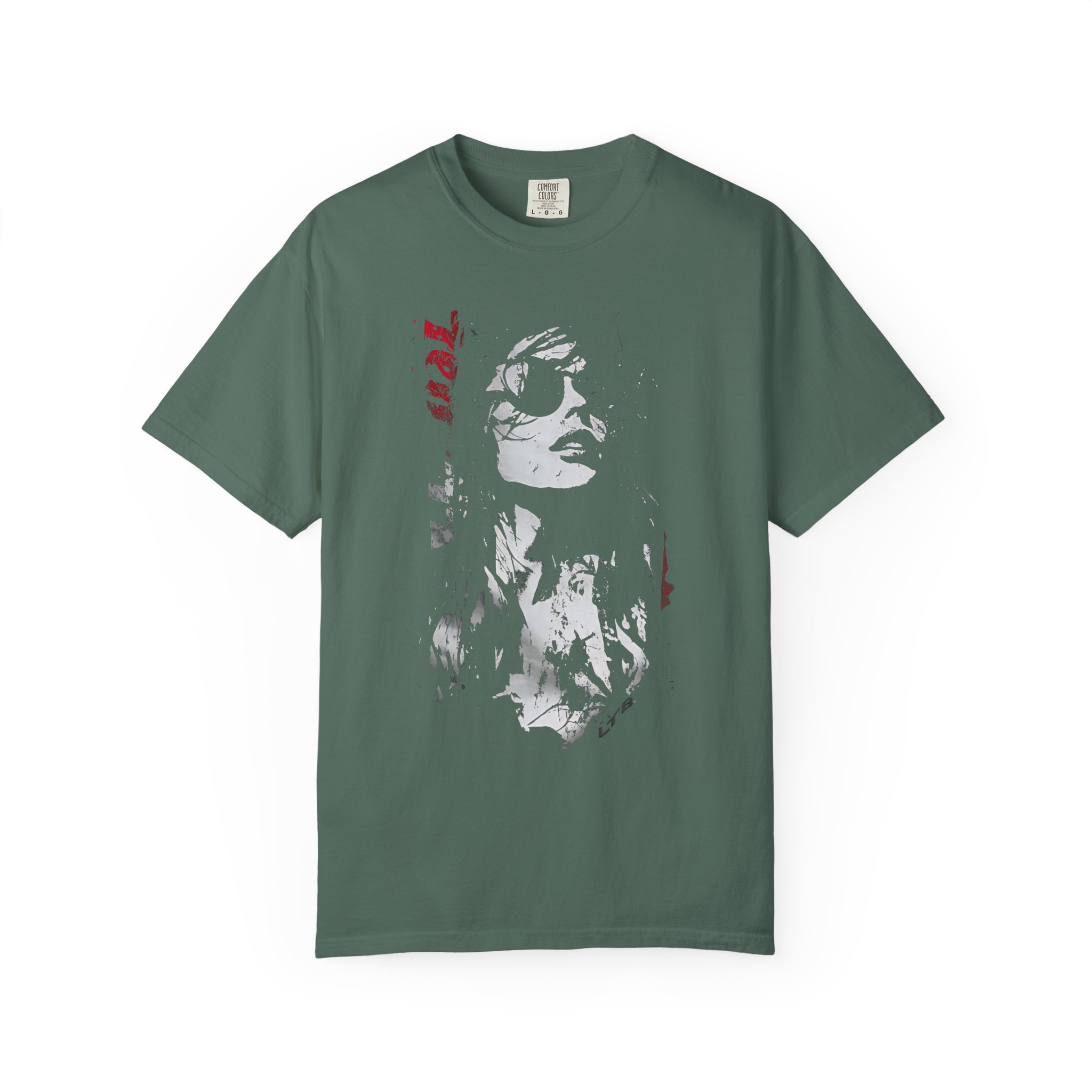 Girl Portrait With Sunglasses T-Shirt | High‑Contrast Art Streetwear Tee - Image 6