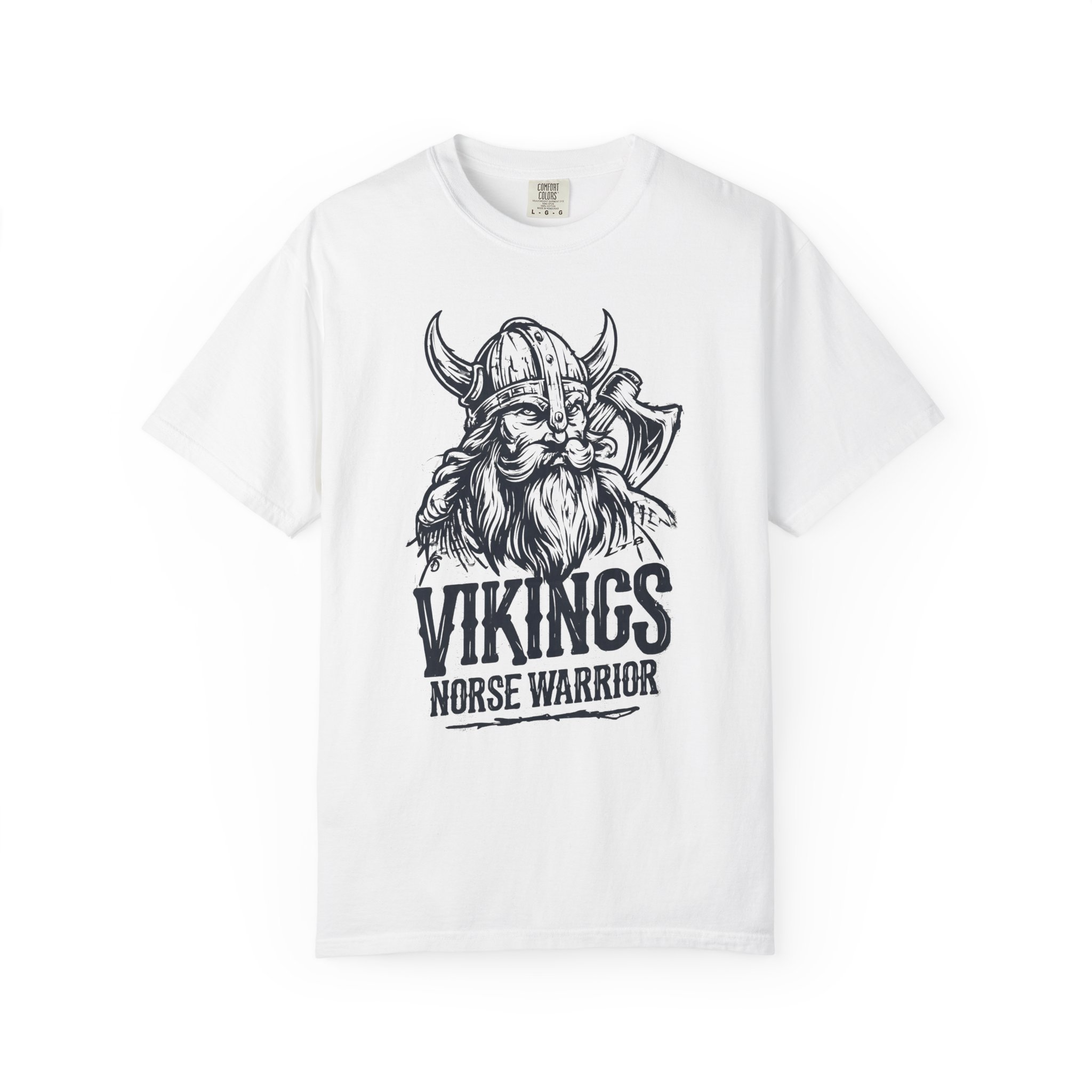 Vikings Norse Warrior T-Shirt | Bold Viking Art Historic Streetwear Tee