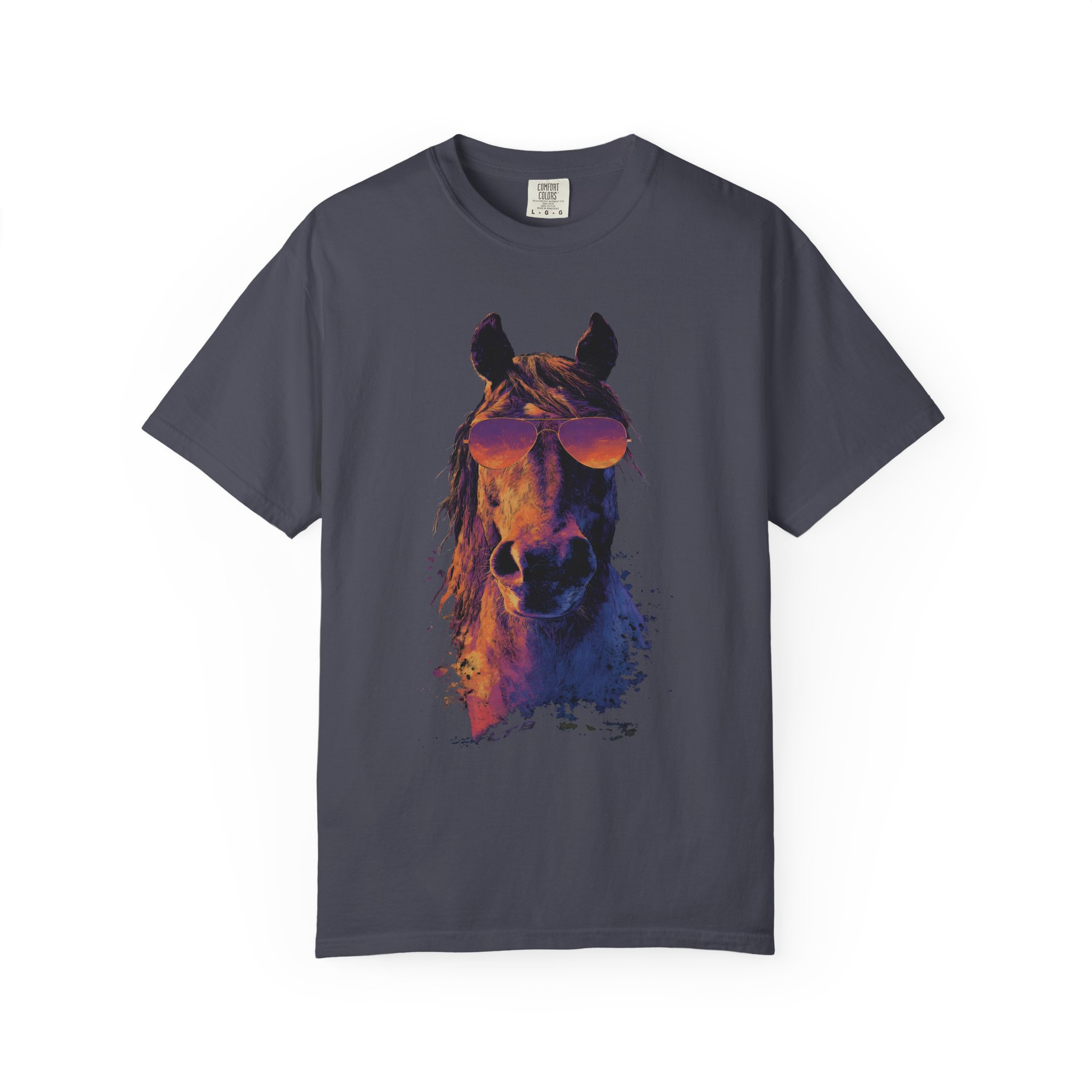 Cool Horse T-Shirt | Retro Sunglasses Stallion Streetwear Tee - Image 9