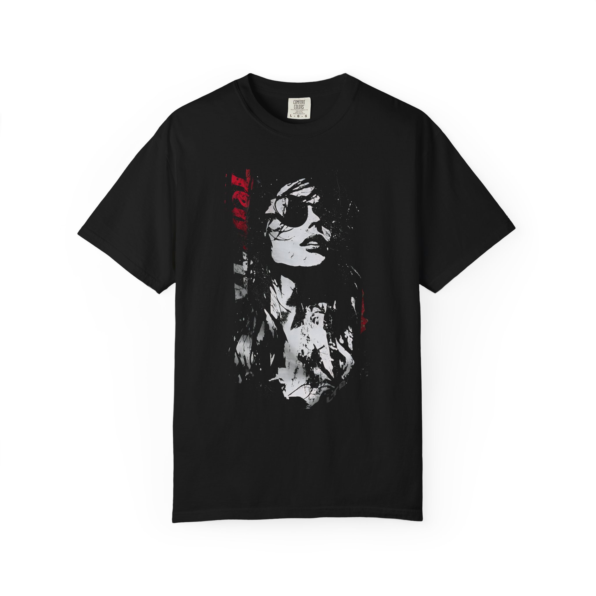 Girl Portrait With Sunglasses T-Shirt | High‑Contrast Art Streetwear Tee