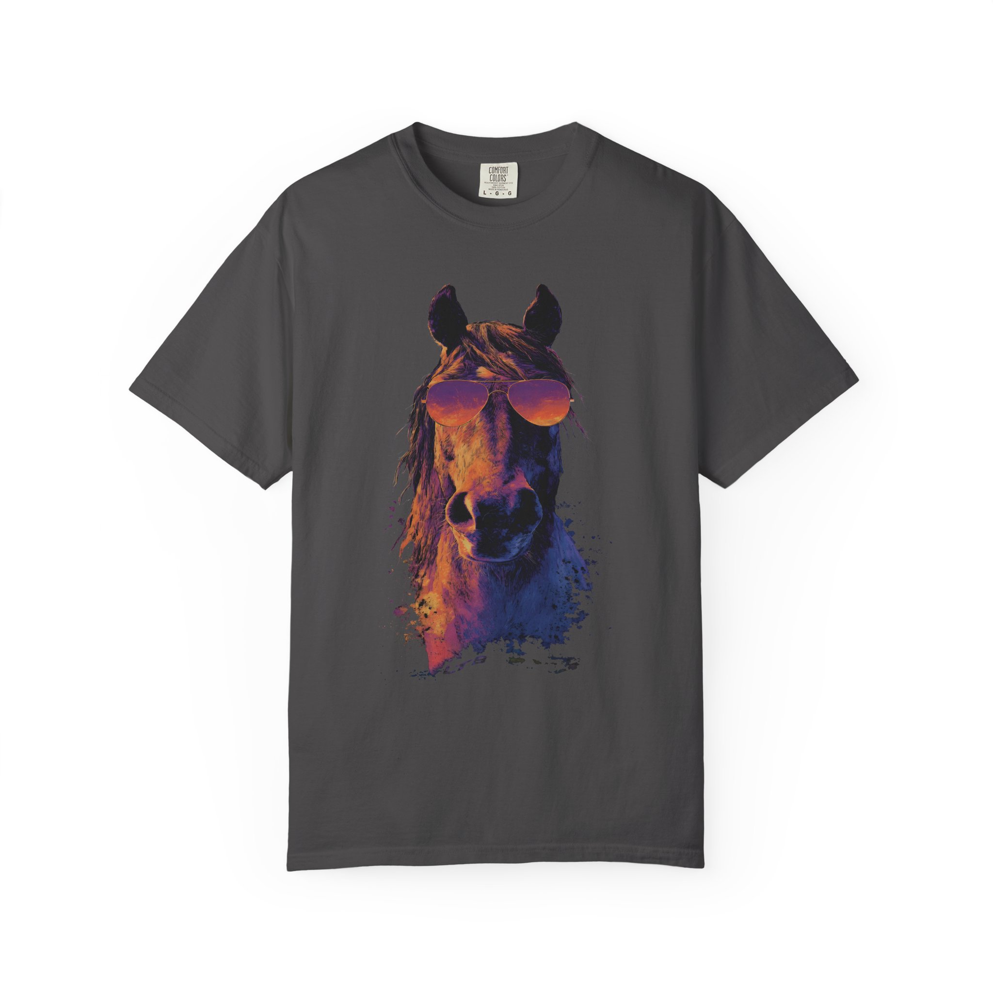 Cool Horse T-Shirt | Retro Sunglasses Stallion Streetwear Tee - Image 8