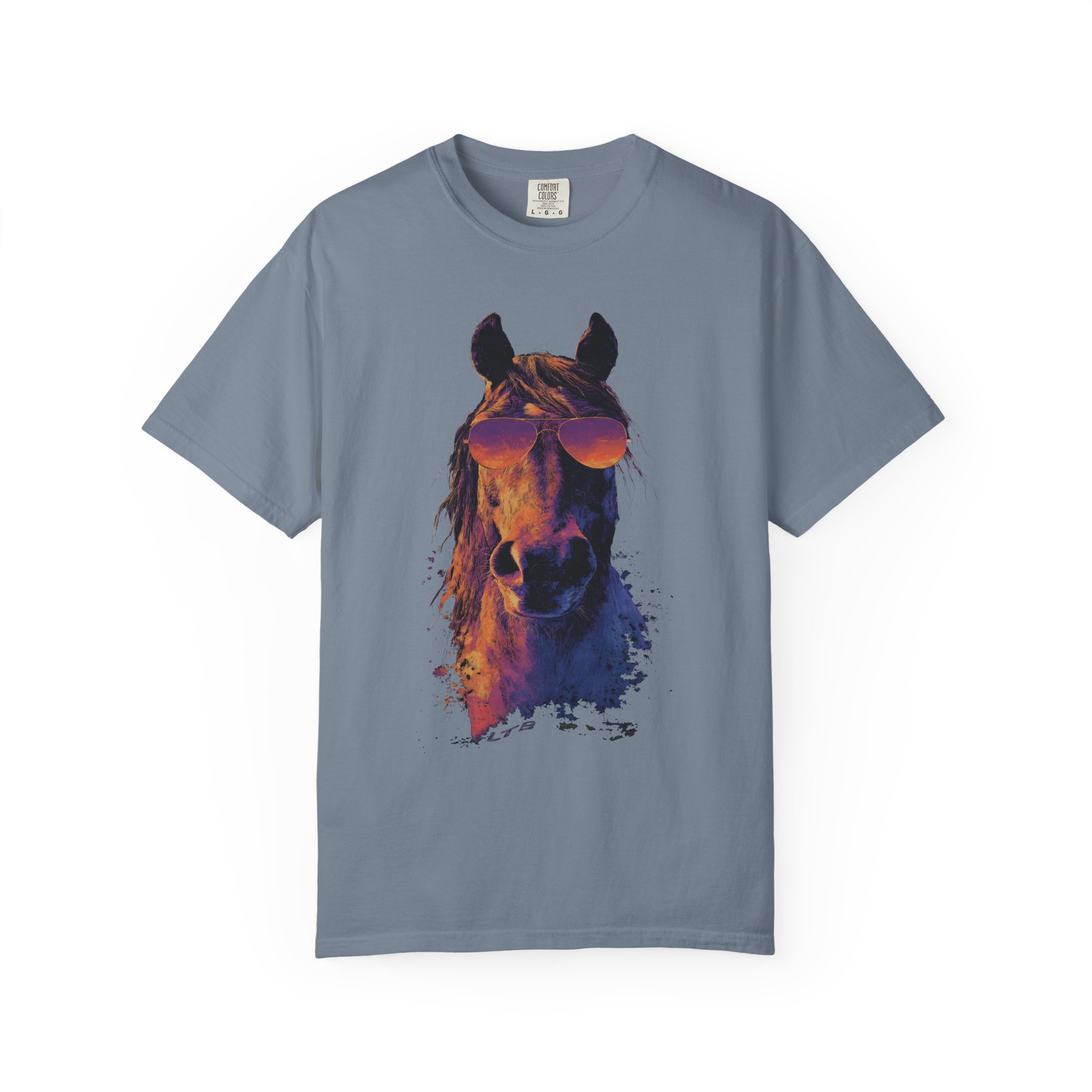 Cool Horse T-Shirt | Retro Sunglasses Stallion Streetwear Tee - Image 7