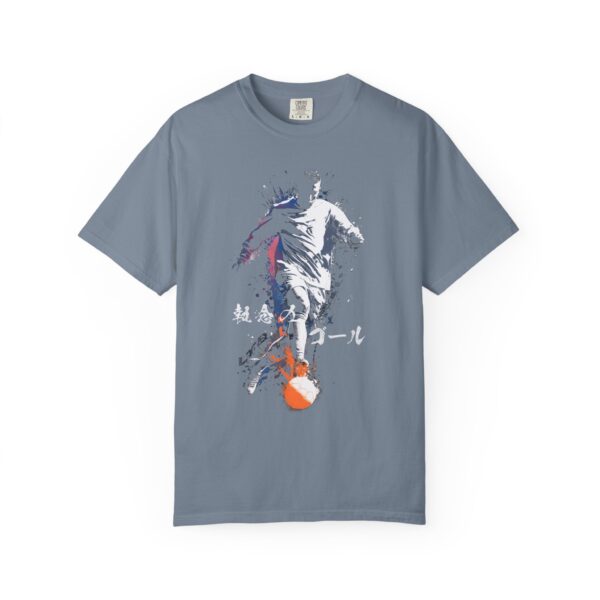 Brush‑Stroke Soccer T-Shirt | Energetic Kanji Art Tee