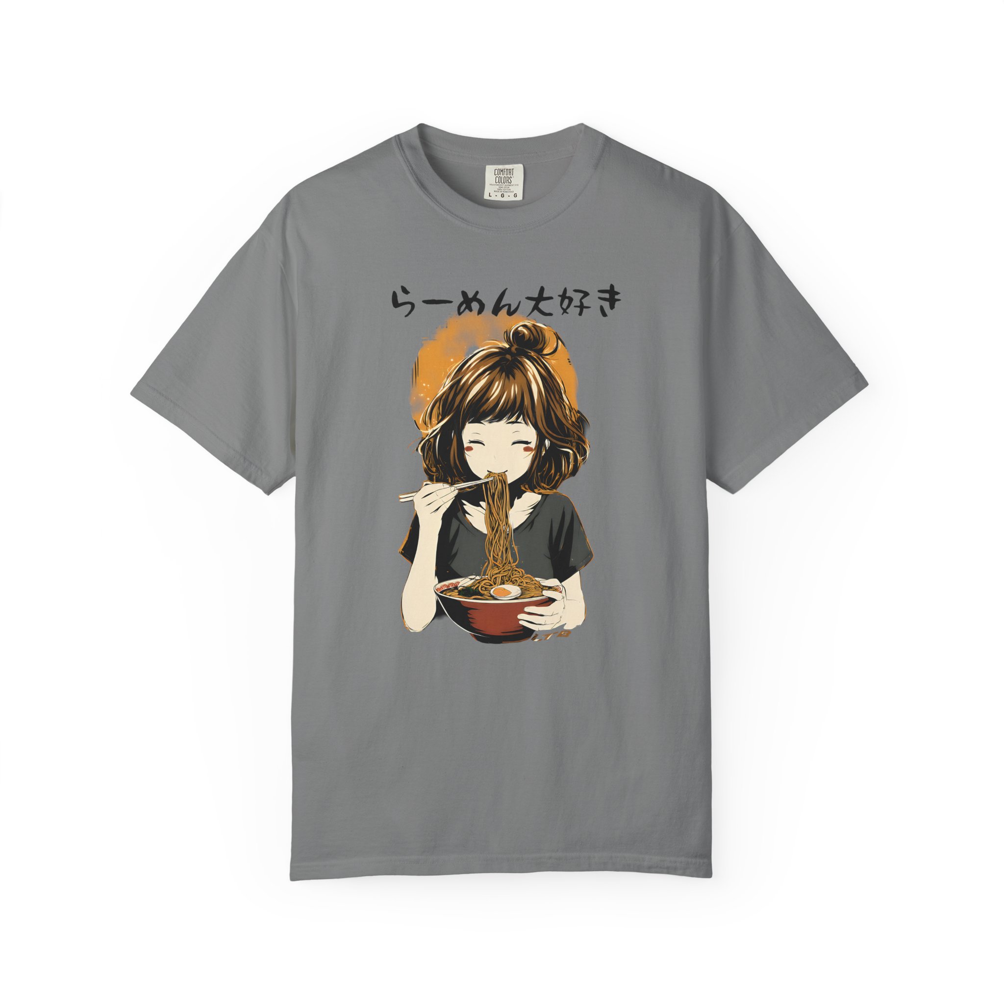 Ramen Lover Anime Girl T-Shirt | Japanese Kawaii Noodle Bowl Manga Streetwear Tee - Image 4