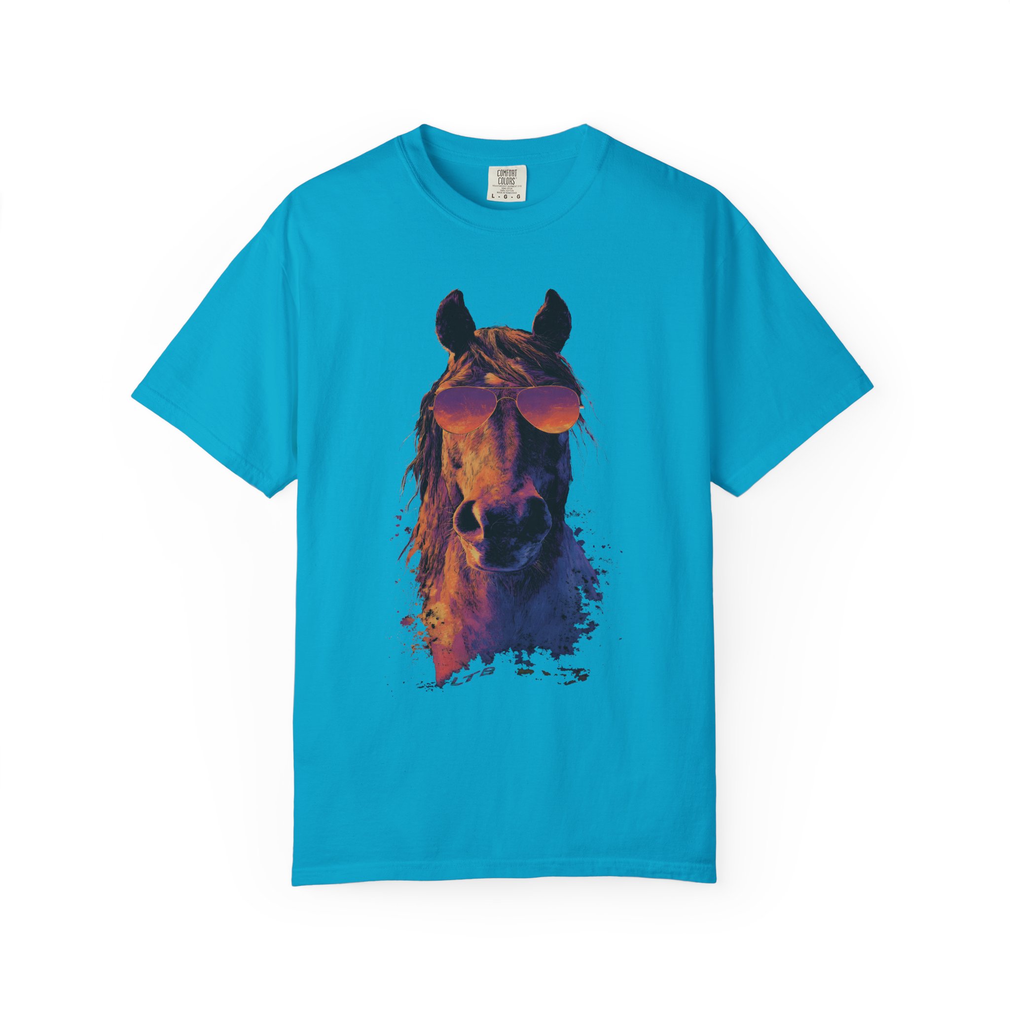 Cool Horse T-Shirt | Retro Sunglasses Stallion Streetwear Tee - Image 5