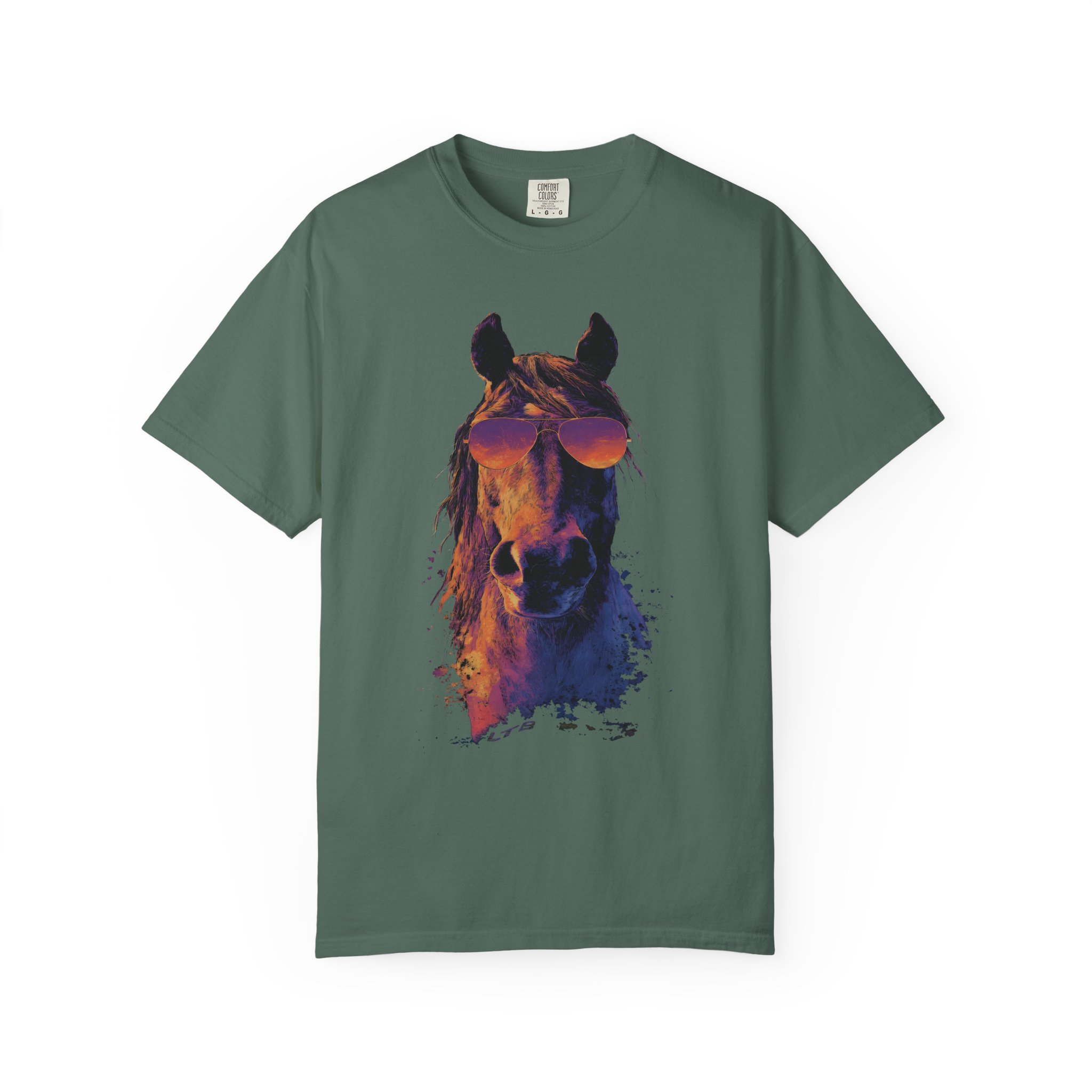Cool Horse T-Shirt | Retro Sunglasses Stallion Streetwear Tee - Image 4