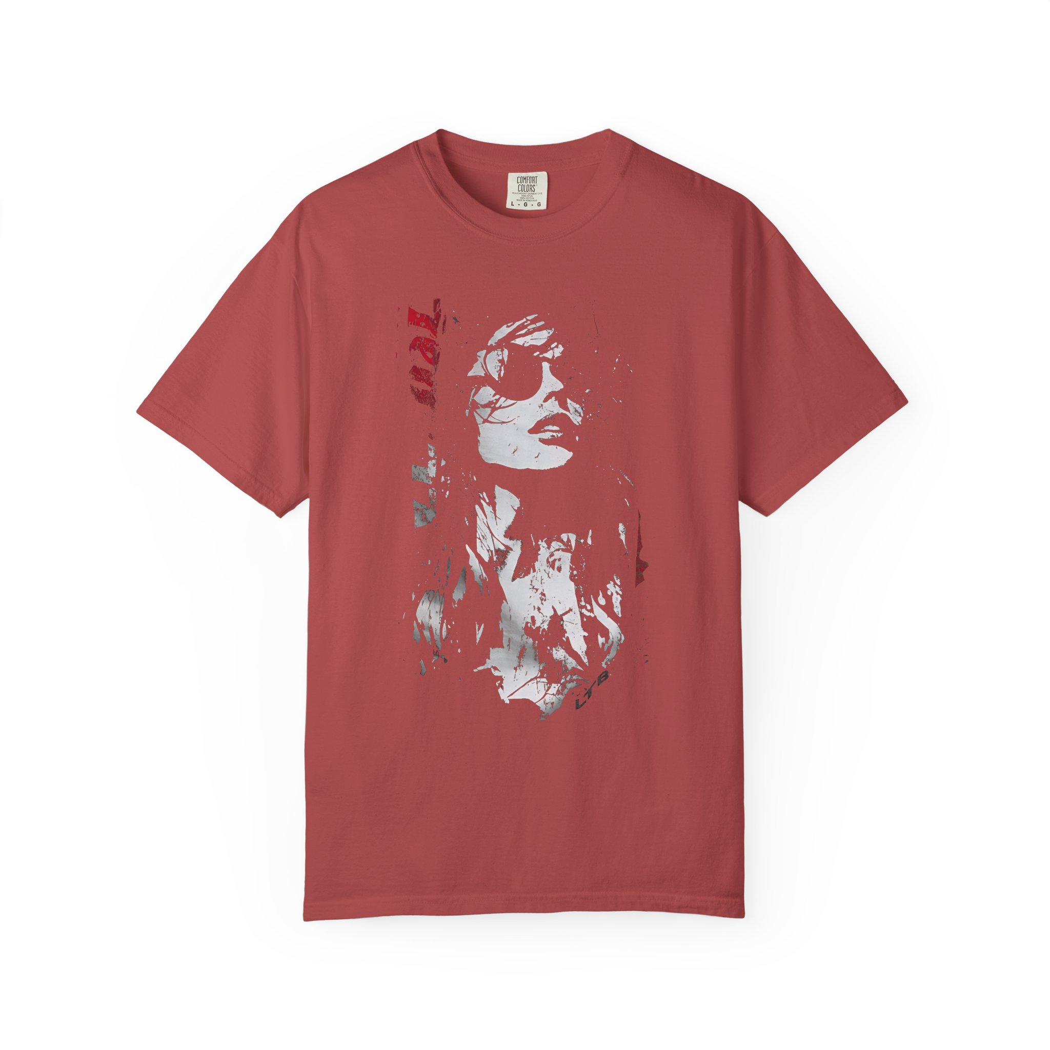 Girl Portrait With Sunglasses T-Shirt | High‑Contrast Art Streetwear Tee - Image 12