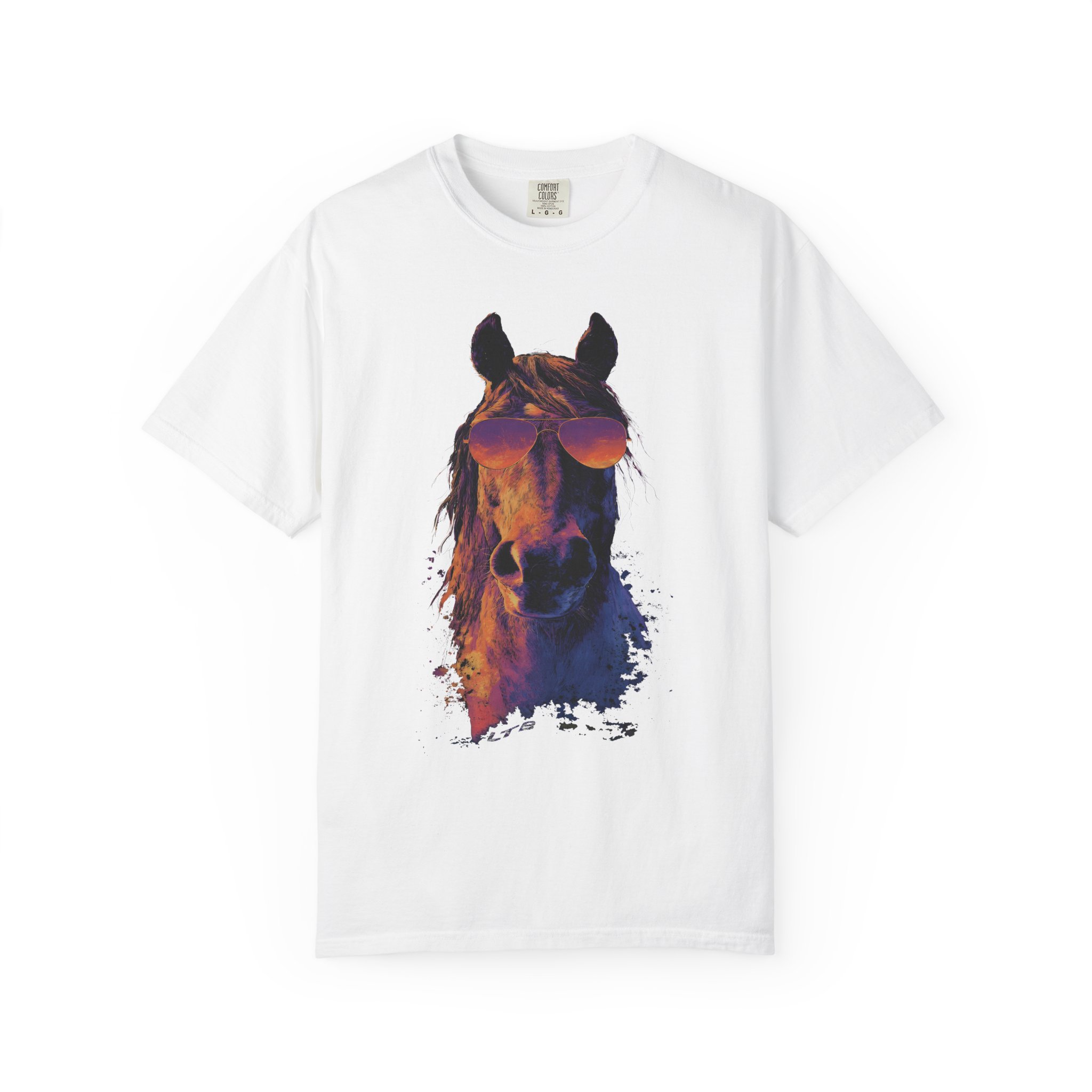 Cool Horse T-Shirt | Retro Sunglasses Stallion Streetwear Tee - Image 14
