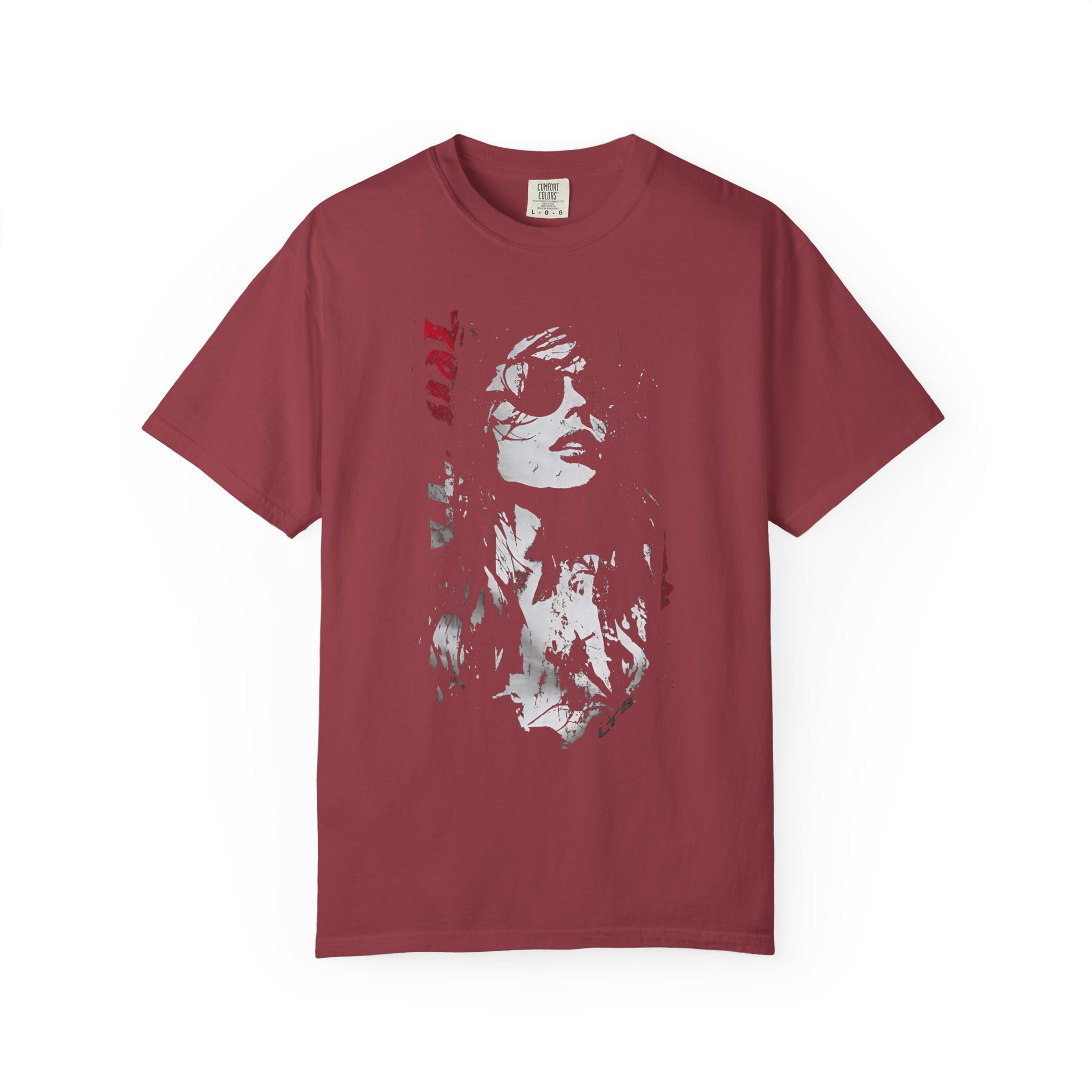 Girl Portrait With Sunglasses T-Shirt | High‑Contrast Art Streetwear Tee - Image 11