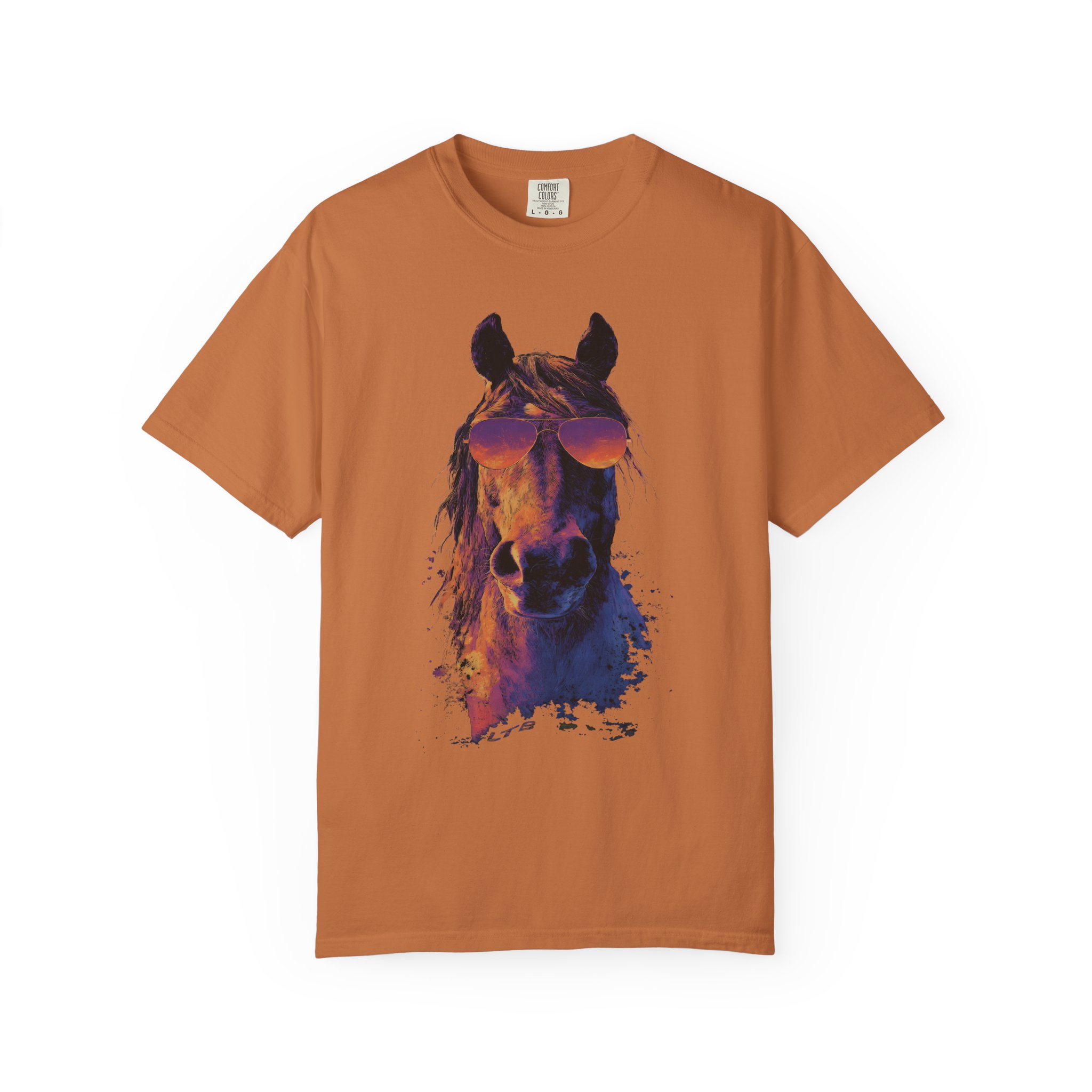 Cool Horse T-Shirt | Retro Sunglasses Stallion Streetwear Tee - Image 2