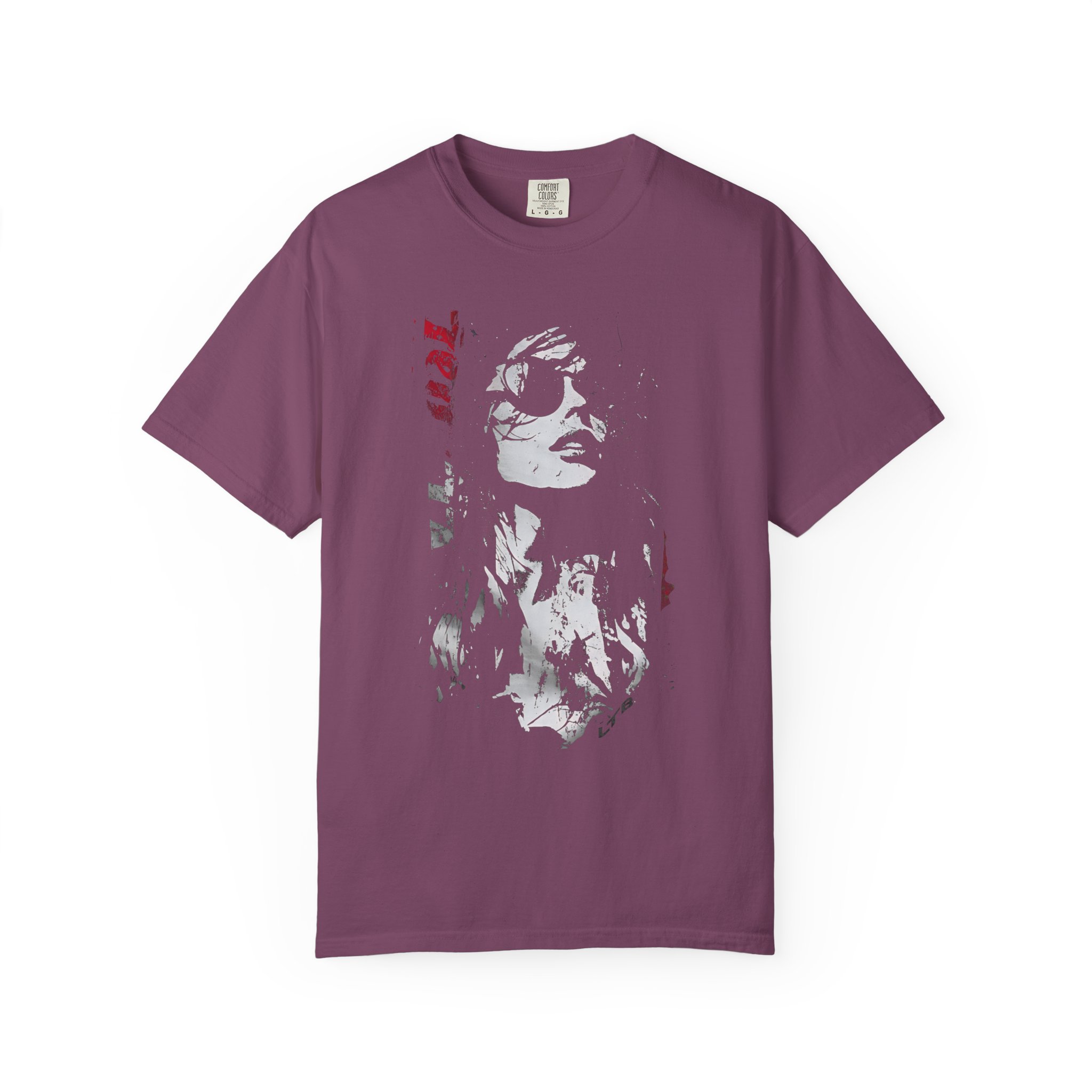 Girl Portrait With Sunglasses T-Shirt | High‑Contrast Art Streetwear Tee - Image 10