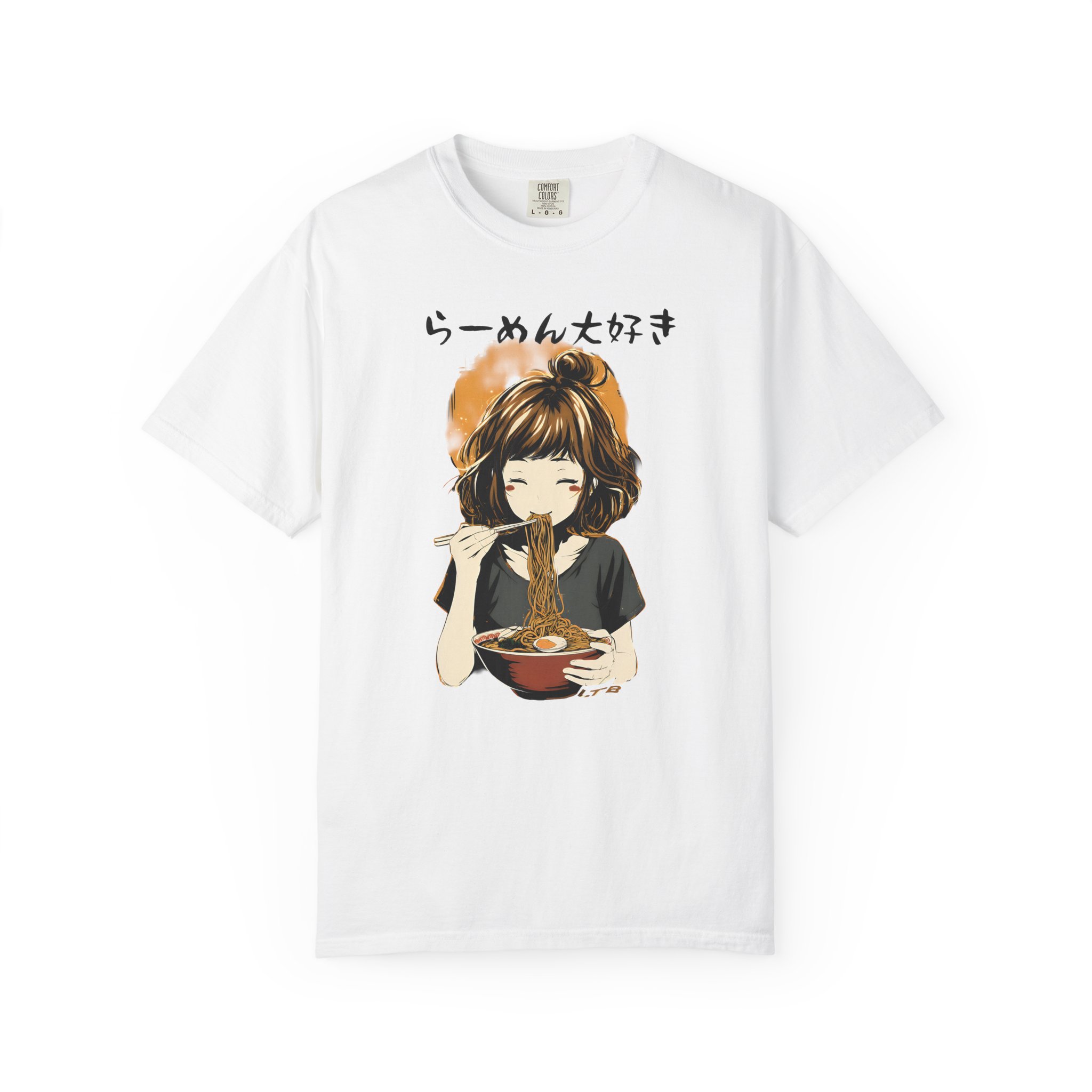Ramen Lover Anime Girl T-Shirt | Japanese Kawaii Noodle Bowl Manga Streetwear Tee