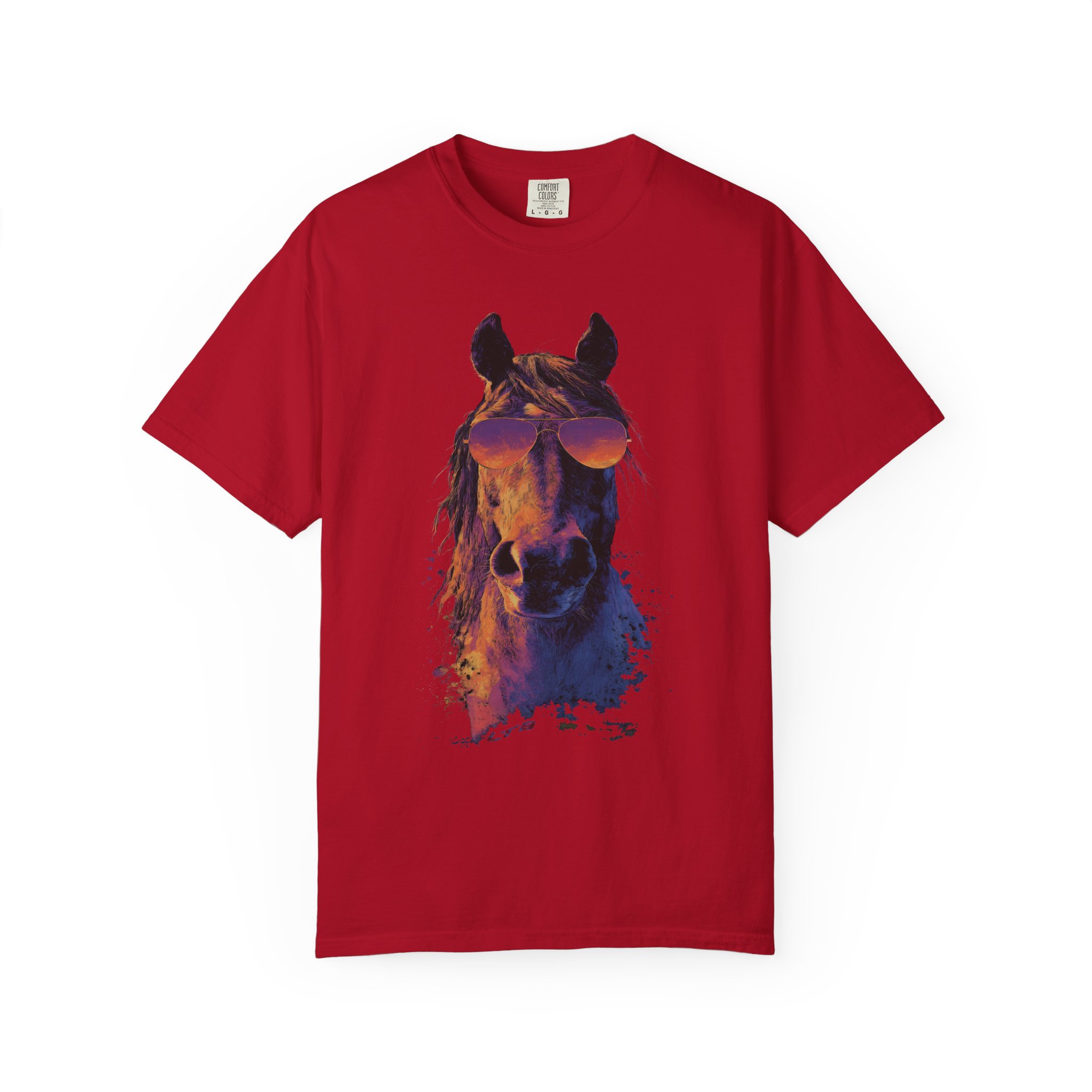 Cool Horse T-Shirt | Retro Sunglasses Stallion Streetwear Tee - Image 13