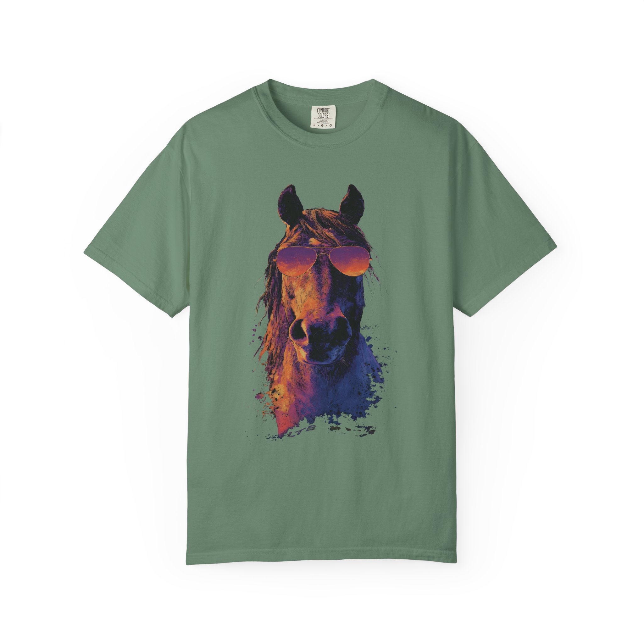 Cool Horse T-Shirt | Retro Sunglasses Stallion Streetwear Tee - Image 3