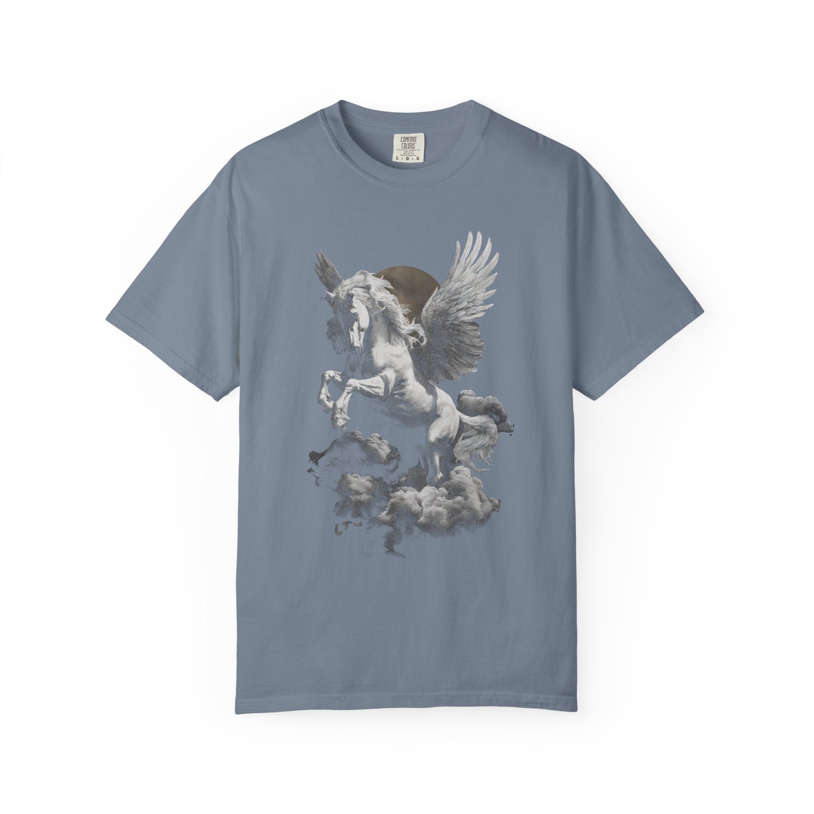 Pegasus Cloud Flight T-Shirt | Mythical Winged Horse Fantasy Graphic Streetwear Tee - Image 9